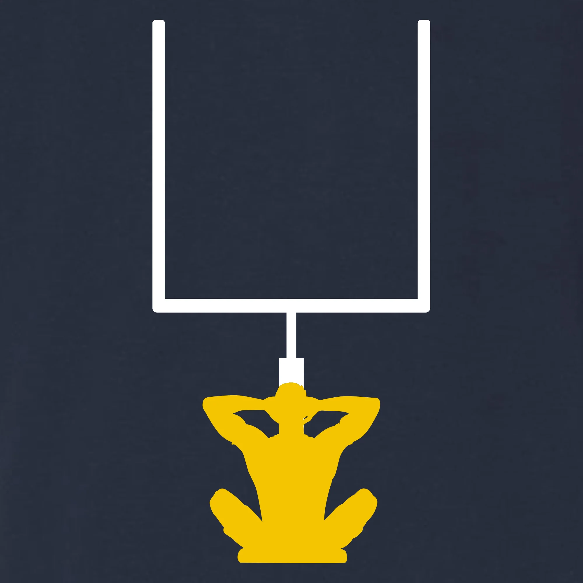 Under The Banyan Tree Triblend T-Shirt - Solid Navy Triblend - Image 2