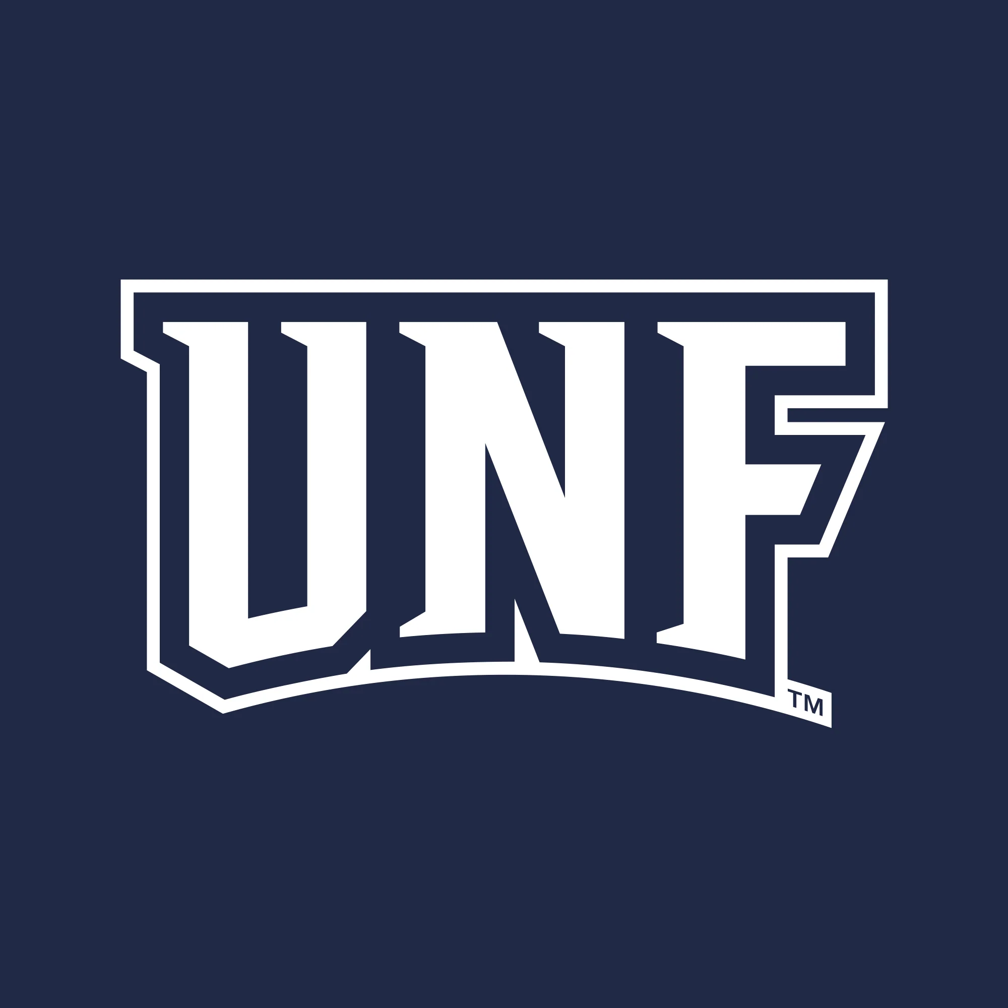 University of North Florida Ospreys Basic Block Long Sleeve T-Shirt - Navy - Image 2