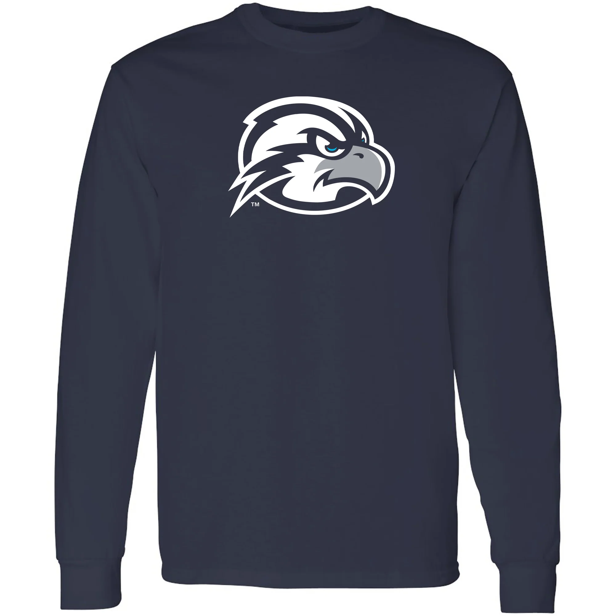 University of North Florida Ospreys Primary Logo Long Sleeve T-Shirt - Navy