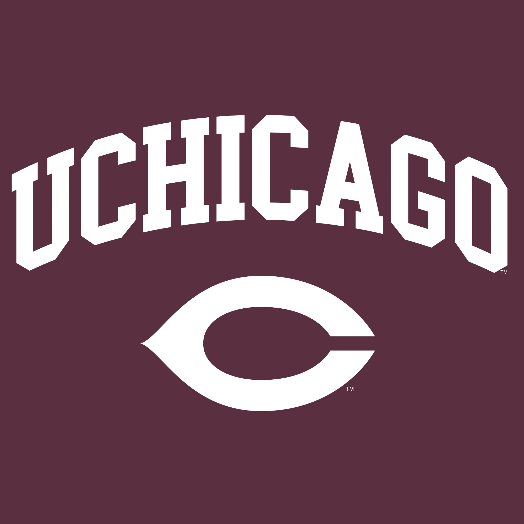 University of Chicago Maroons Arch Logo Short Sleeve T Shirt - Maroon - Image 2