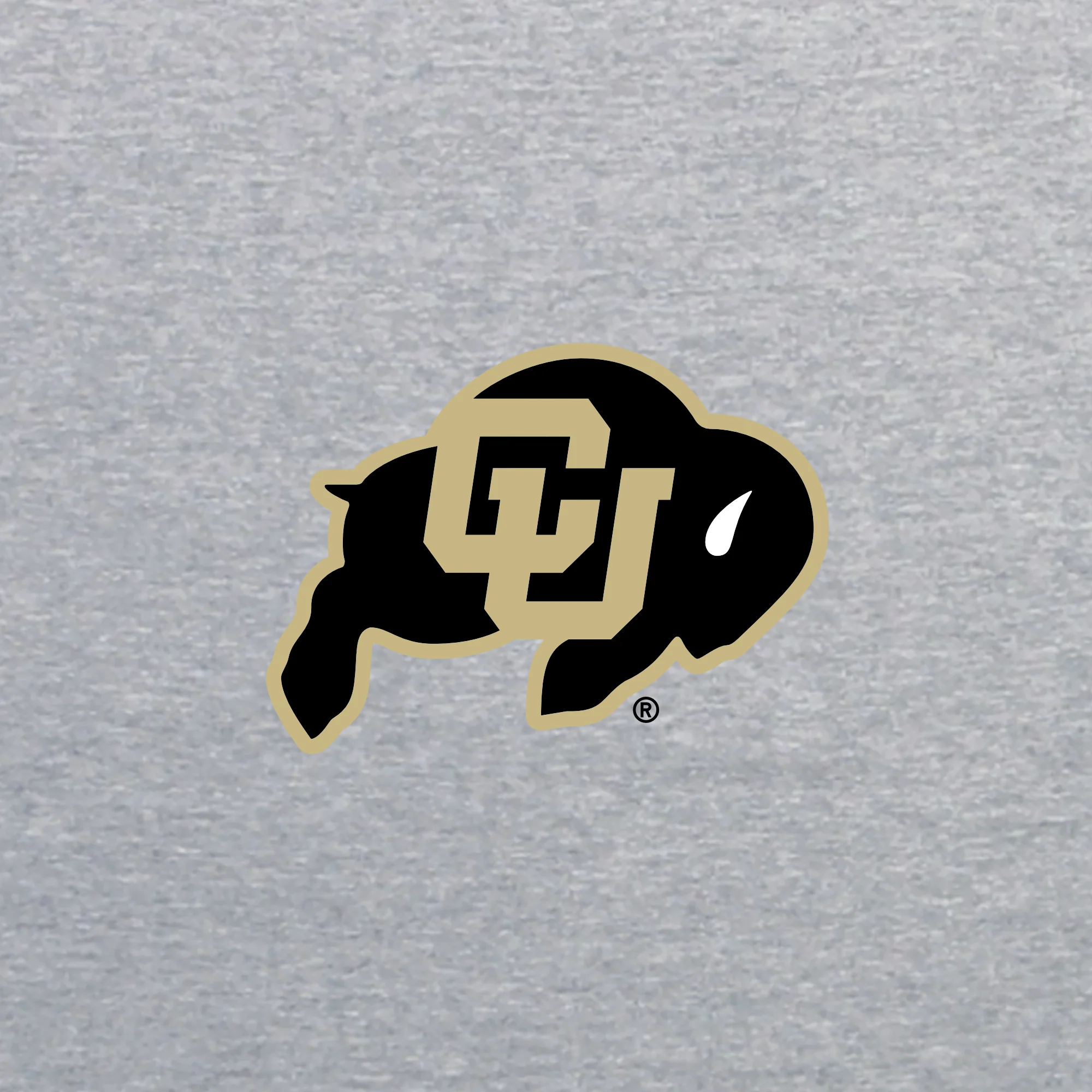 University of Colorado Buffaloes Primary Logo Left Chest Zip Hoodie - Sport Grey - Image 2