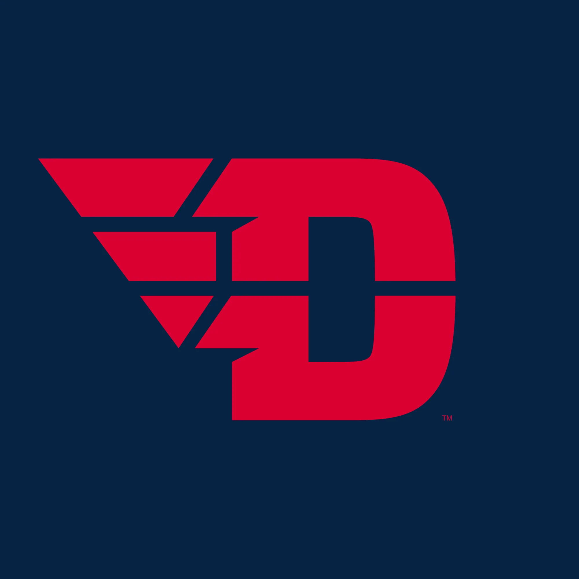 University of Dayton Flyers Primary Logo Youth Short Sleeve T Shirt - Navy - Image 2