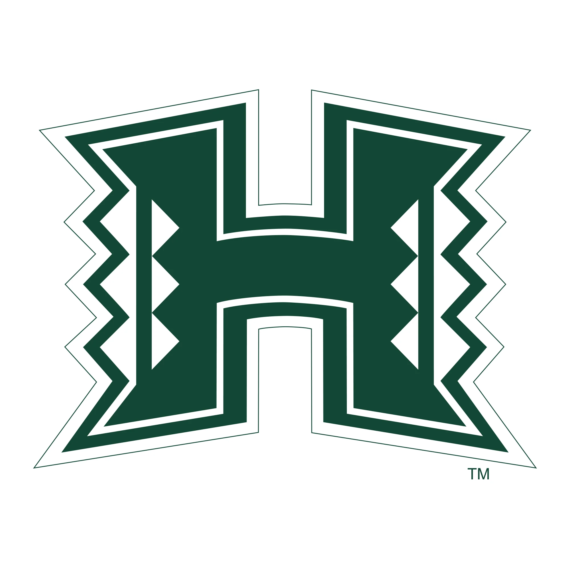 University of Hawaii Rainbow Warriors Front and Back Print Cotton T-Shirt - White - Image 4