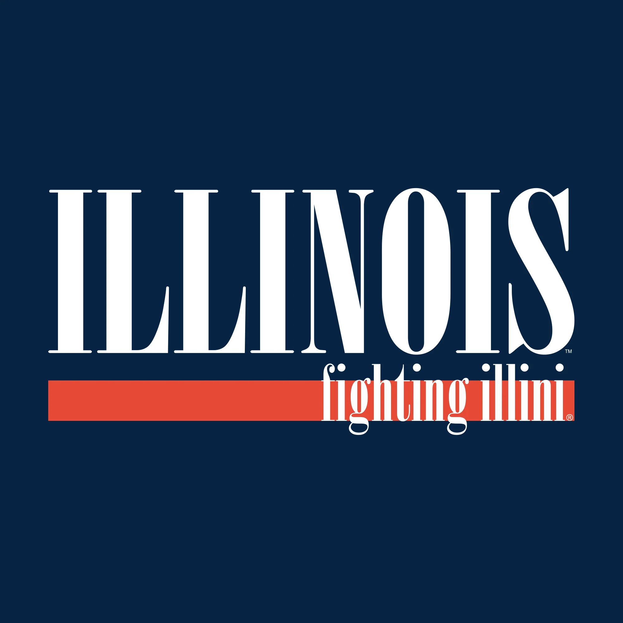 University of Illinois Fighting Illini Boldline Basic Cotton Crewneck Sweatshirt - Navy - Image 2