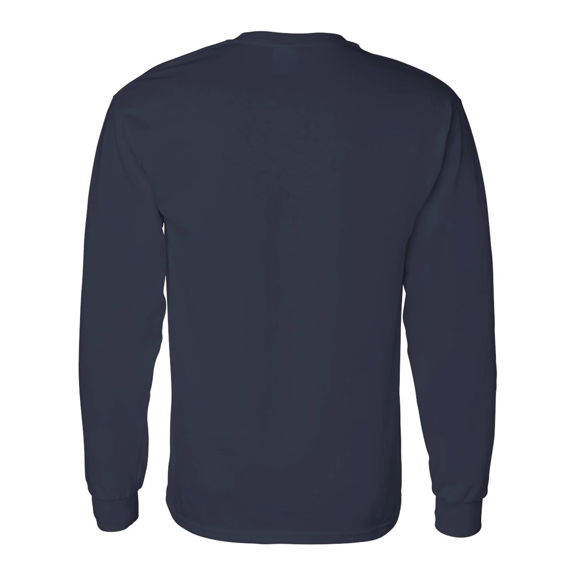 University of Illinois Fighting Illini Distressed Circle Logo Cotton Long Sleeve T-Shirt - Navy - Image 3