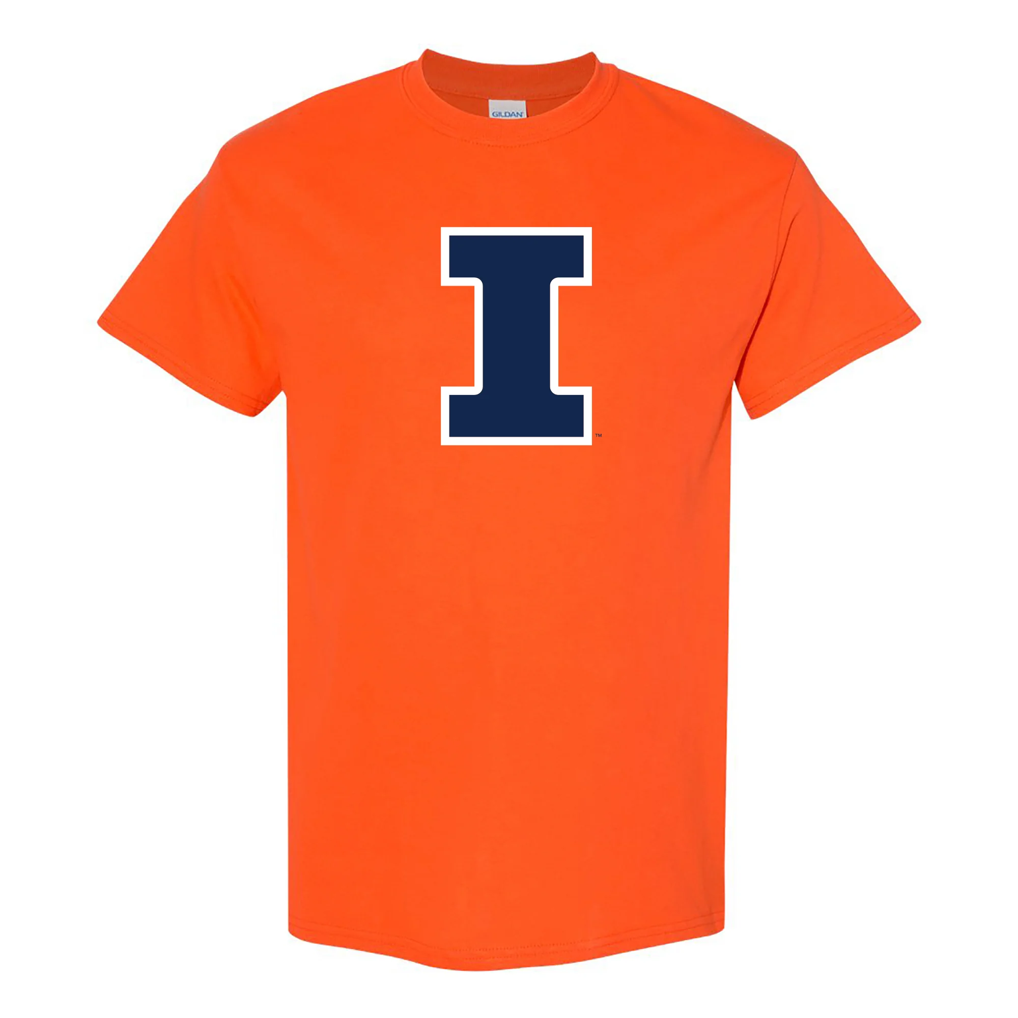 University of Illinois Fighting Illini Primary Logo Cotton T-Shirt - Orange