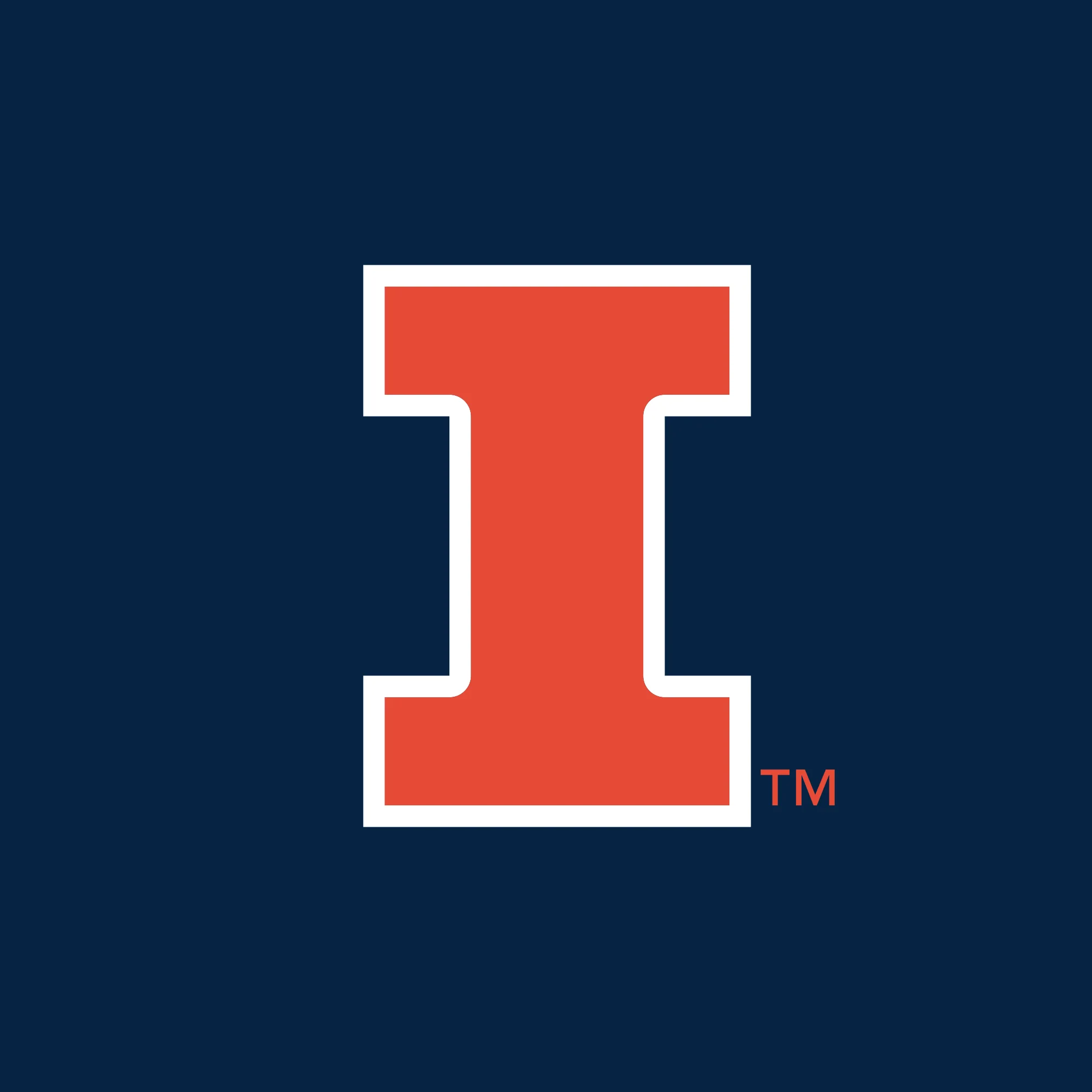 University of Illinois Fighting Illini Primary Logo Polo - Navy - Image 2