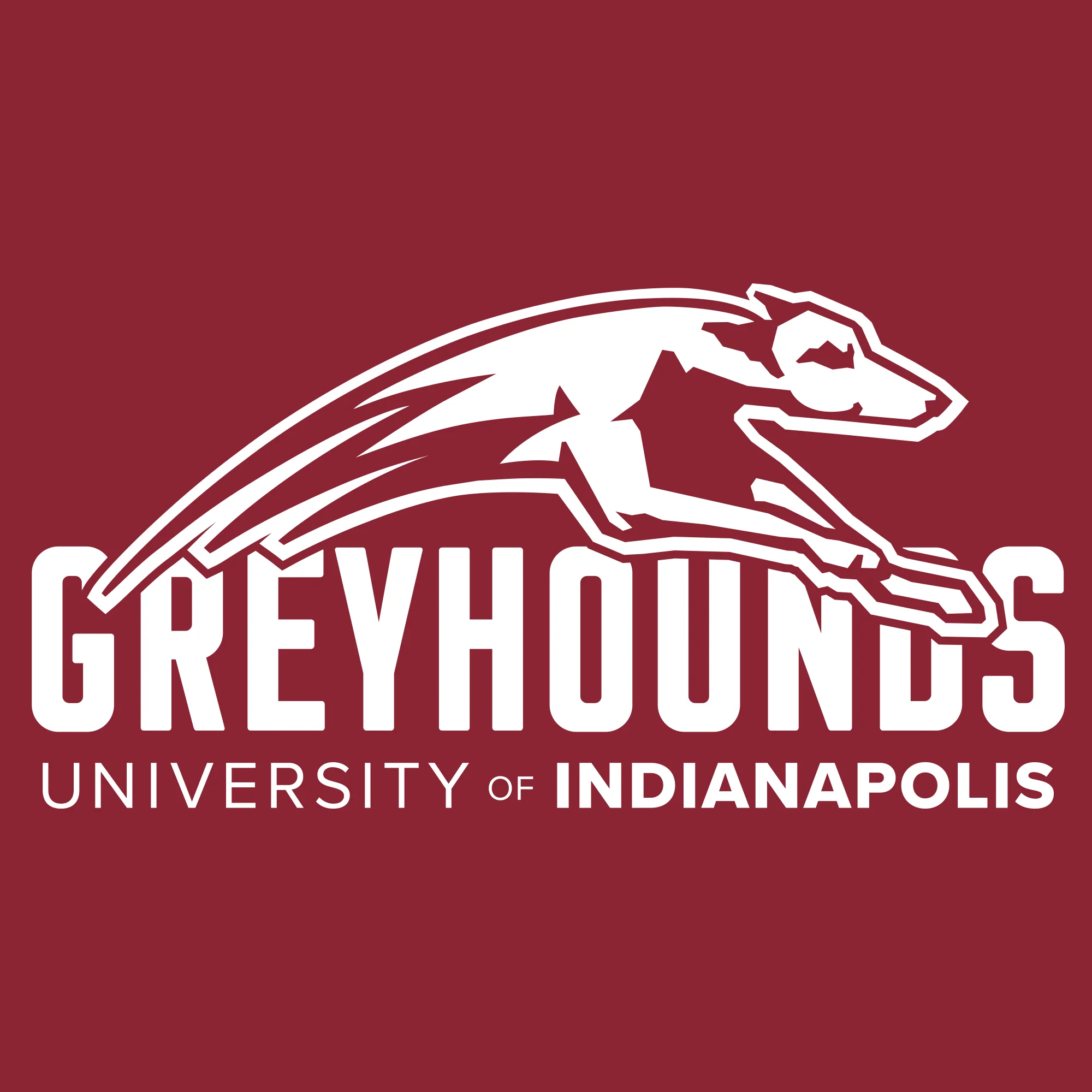 University of Indianapolis Greyhounds Primary Logo Cotton Hoodie - Cardinal - Image 2