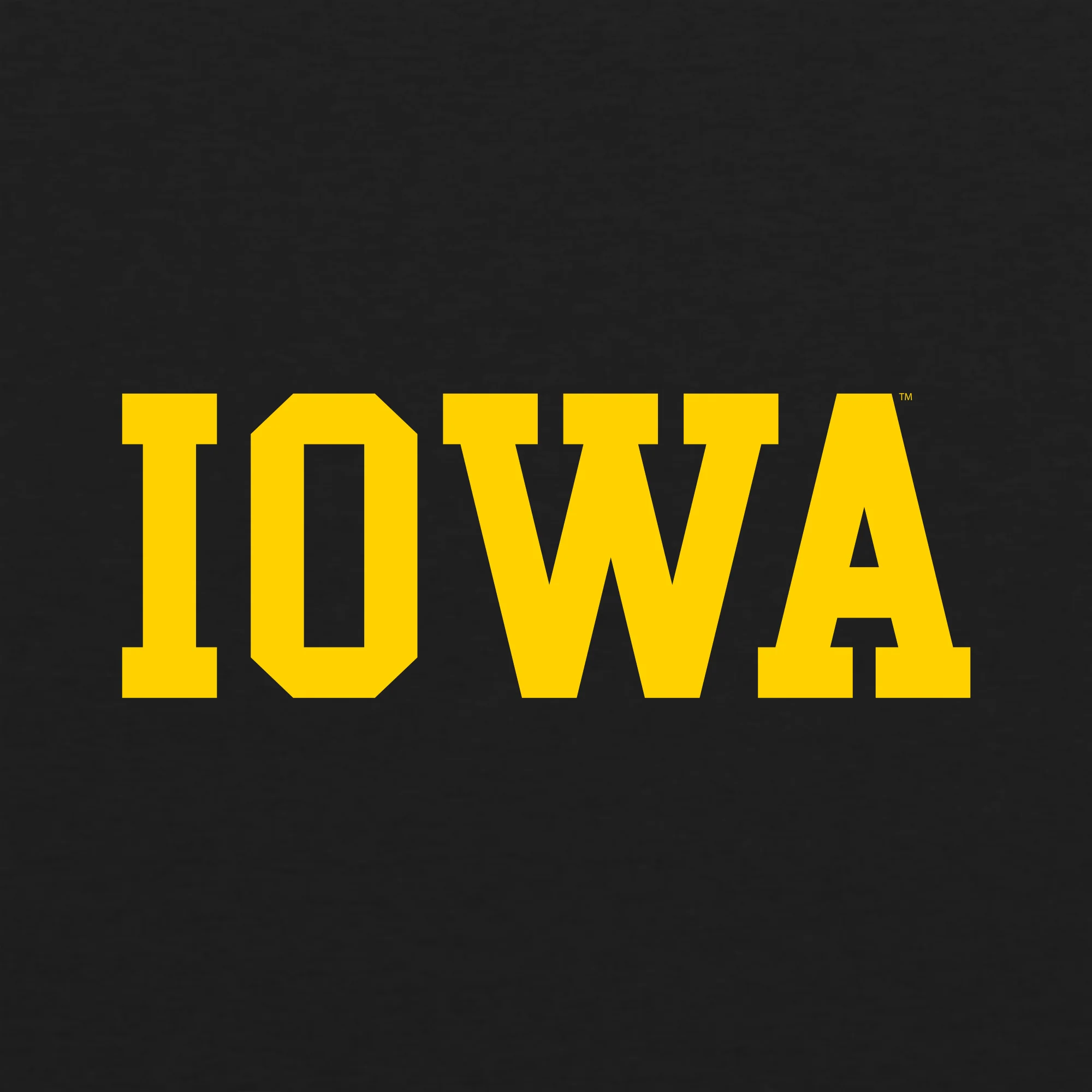 University of Iowa Hawkeyes Basic Block Raglan T Shirt - Vintage Black/Premium Heather - Image 2