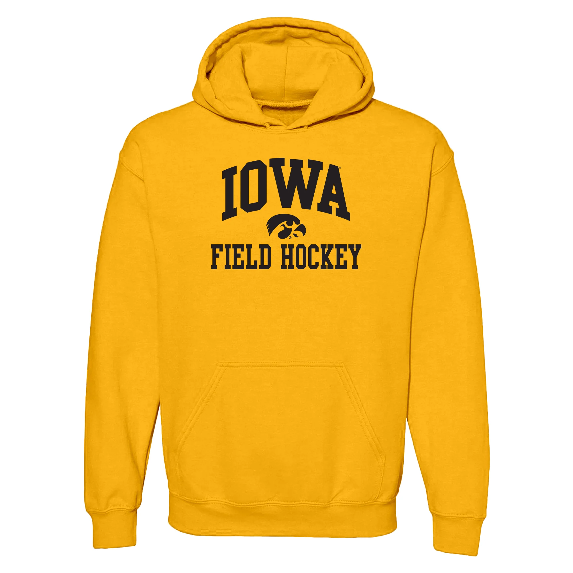 University of Iowa Hawkeyes Arch Logo Field Hockey Hoodie - Gold
