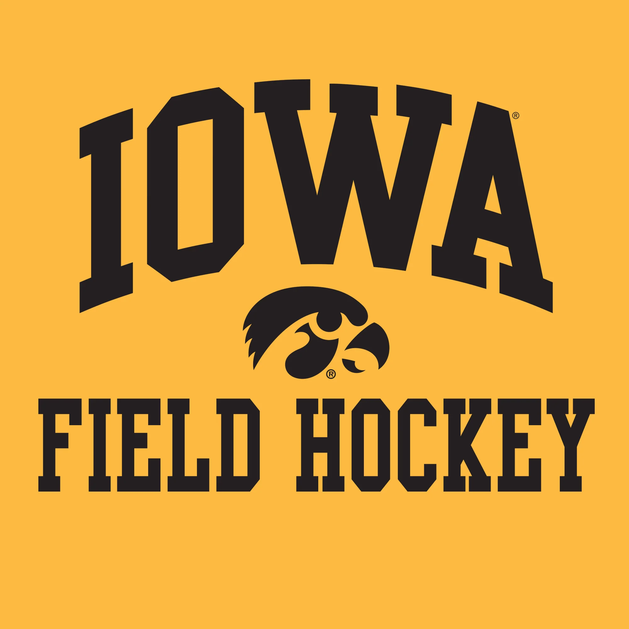 University of Iowa Hawkeyes Arch Logo Field Hockey Hoodie - Gold - Image 2