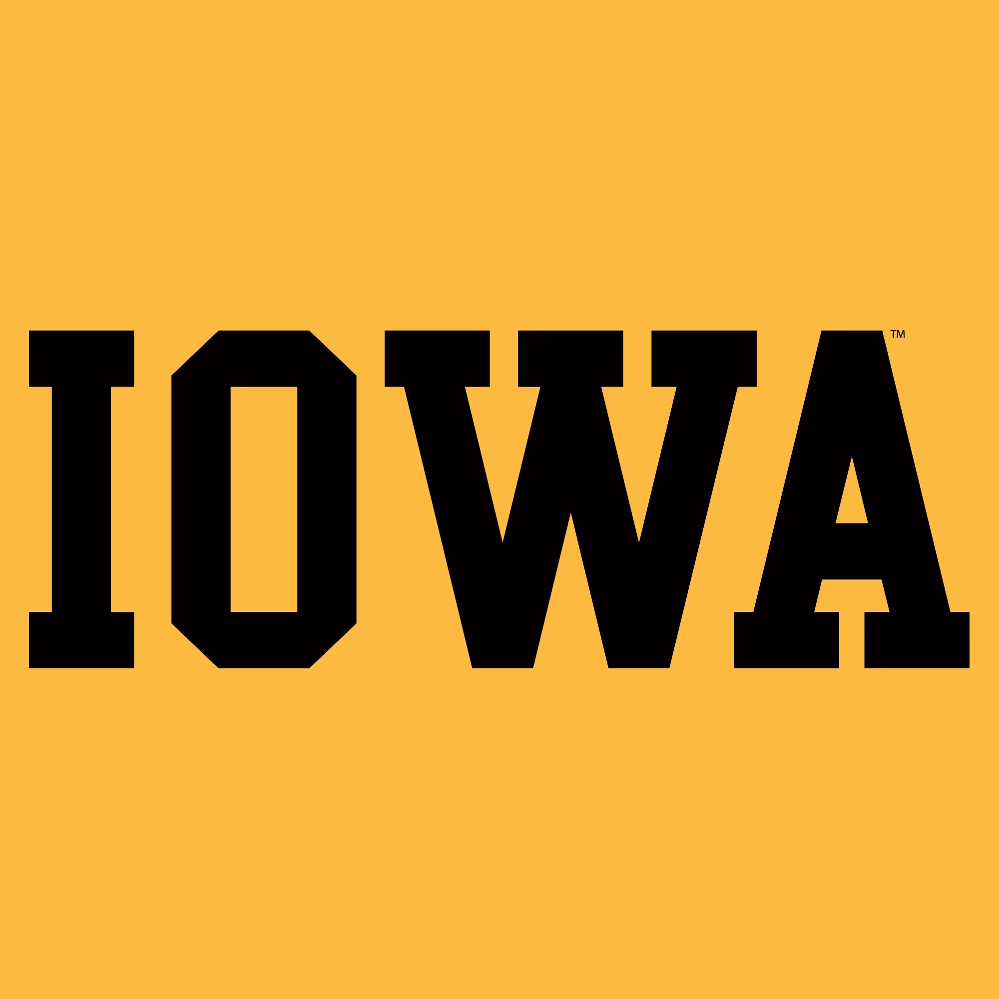 University of Iowa Hawkeyes Basic Block Infant Creeper - Gold - Image 2