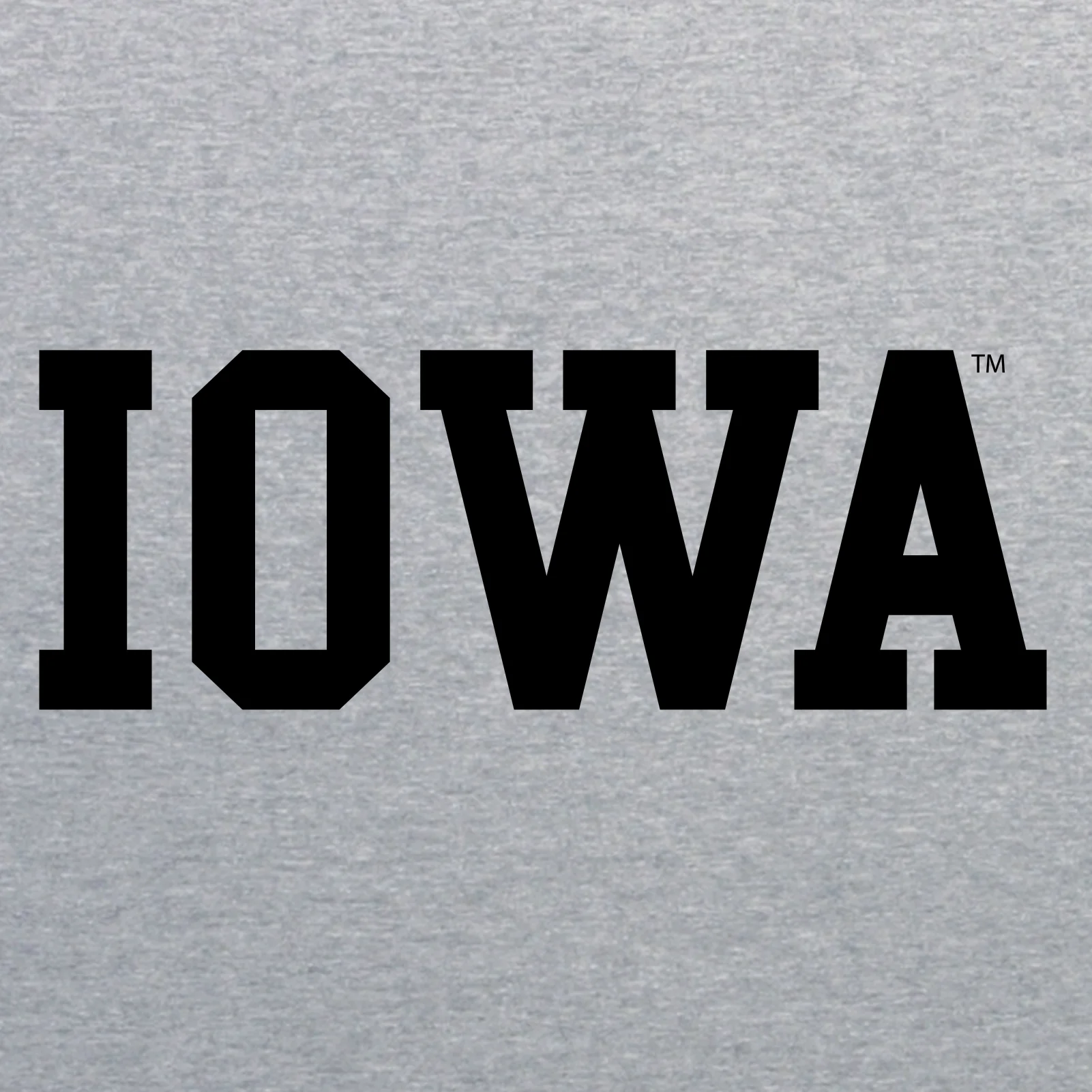 University of Iowa Hawkeyes Basic Block Short Sleeve T Shirt - Sport Grey - Image 2