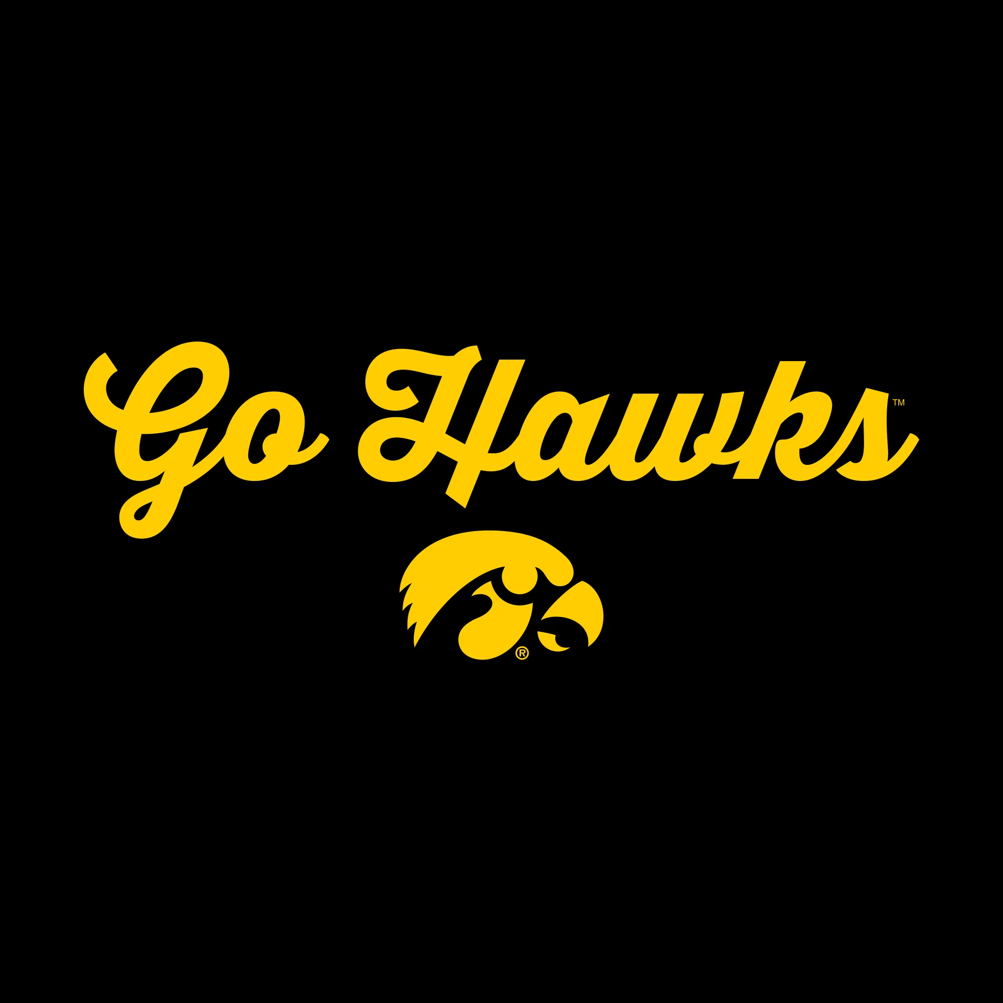 University of Iowa Hawkeyes Spirited Script Racerback Tank Top - Black - Image 2