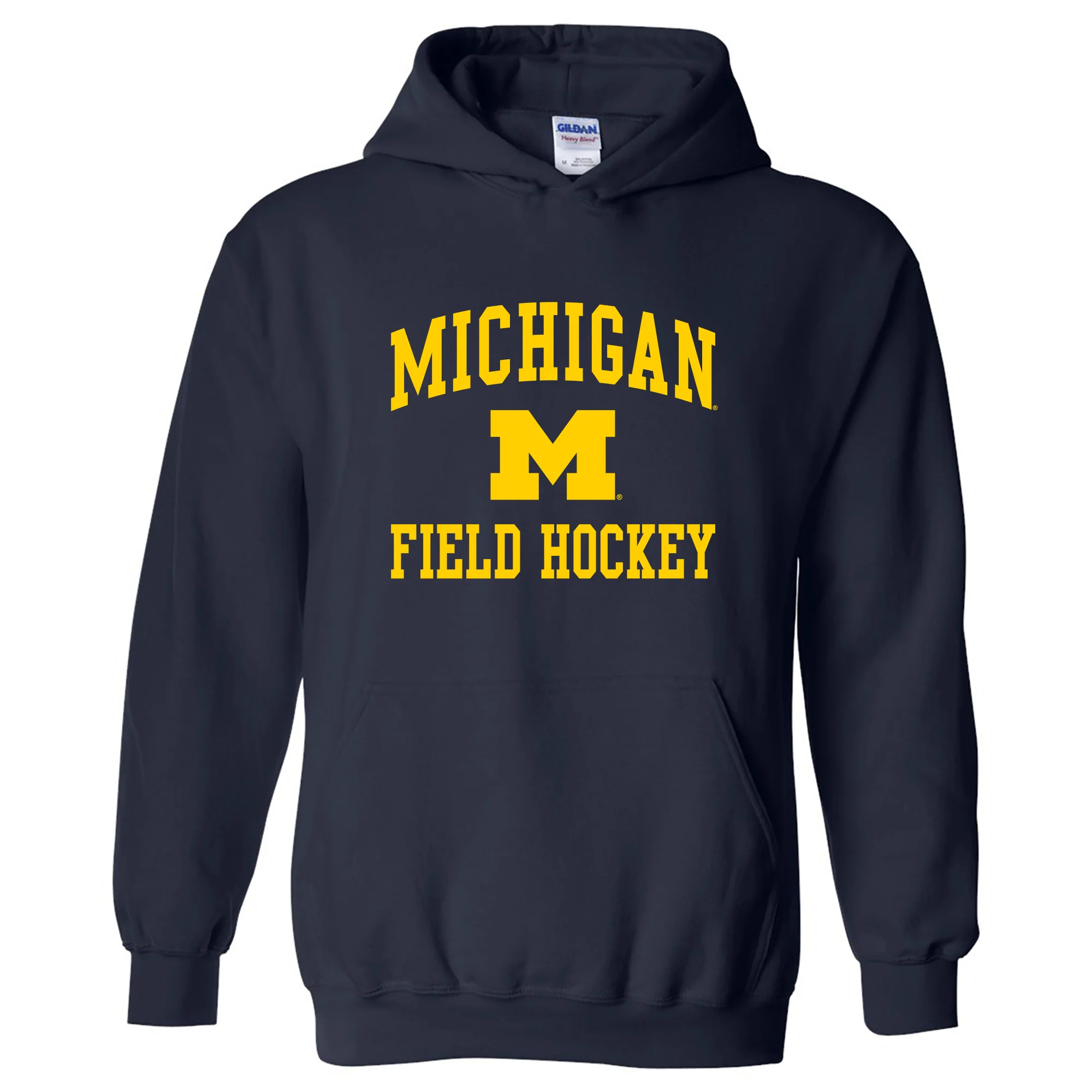 Michigan Wolverines Arch Logo Field Hockey Hoodie - Navy
