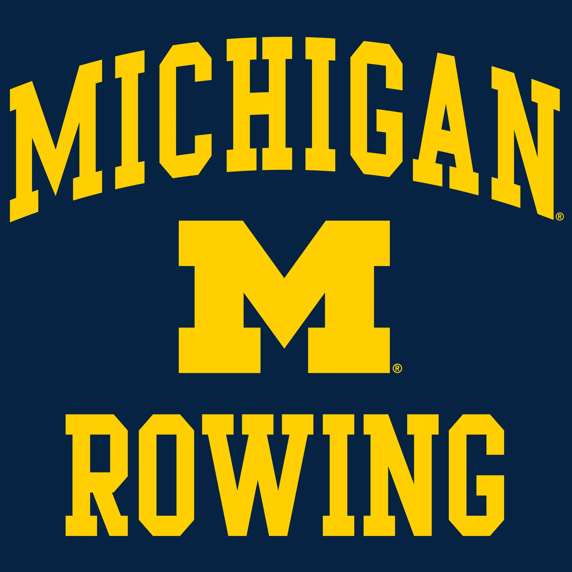 University of Michigan Wolverines Arch Logo Rowing Long Sleeve - Navy - Image 2