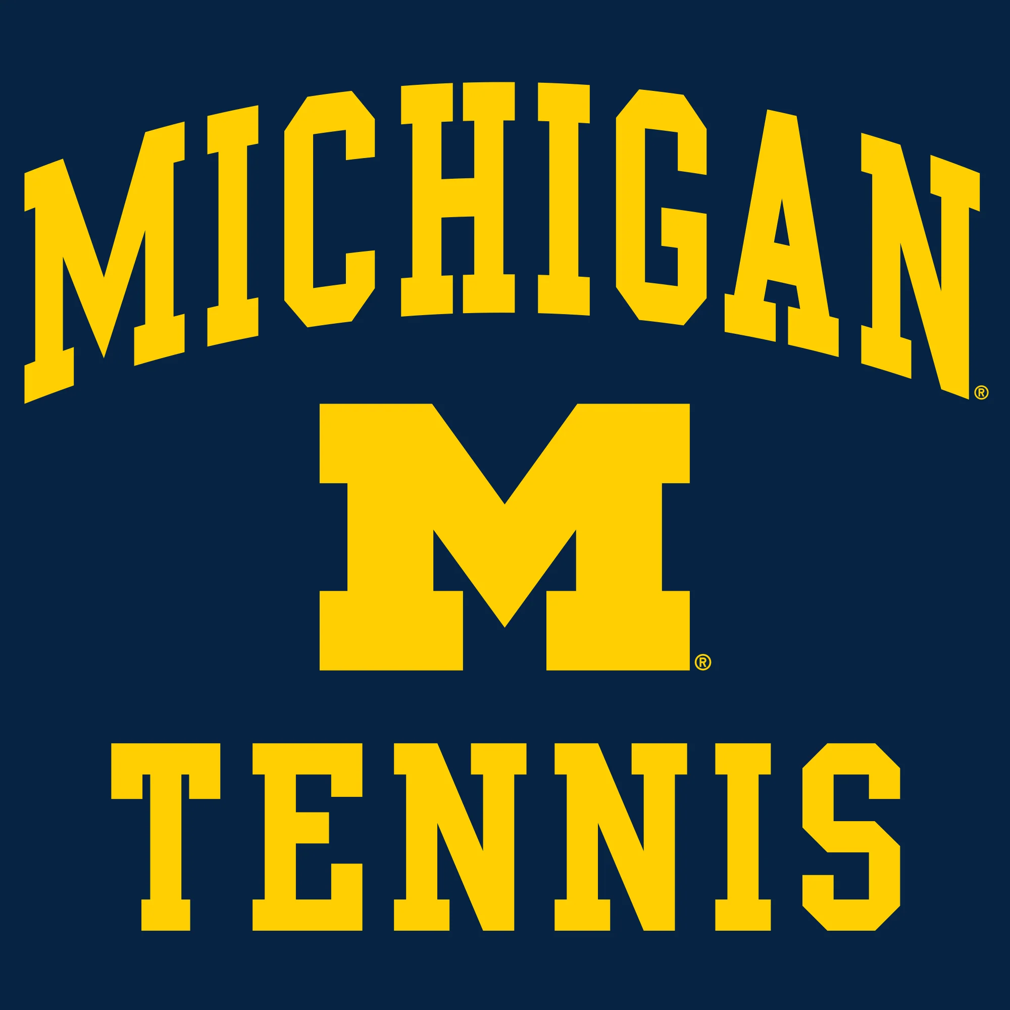 University of Michigan Wolverines Arch Logo Tennis Hoodie - Navy - Image 2