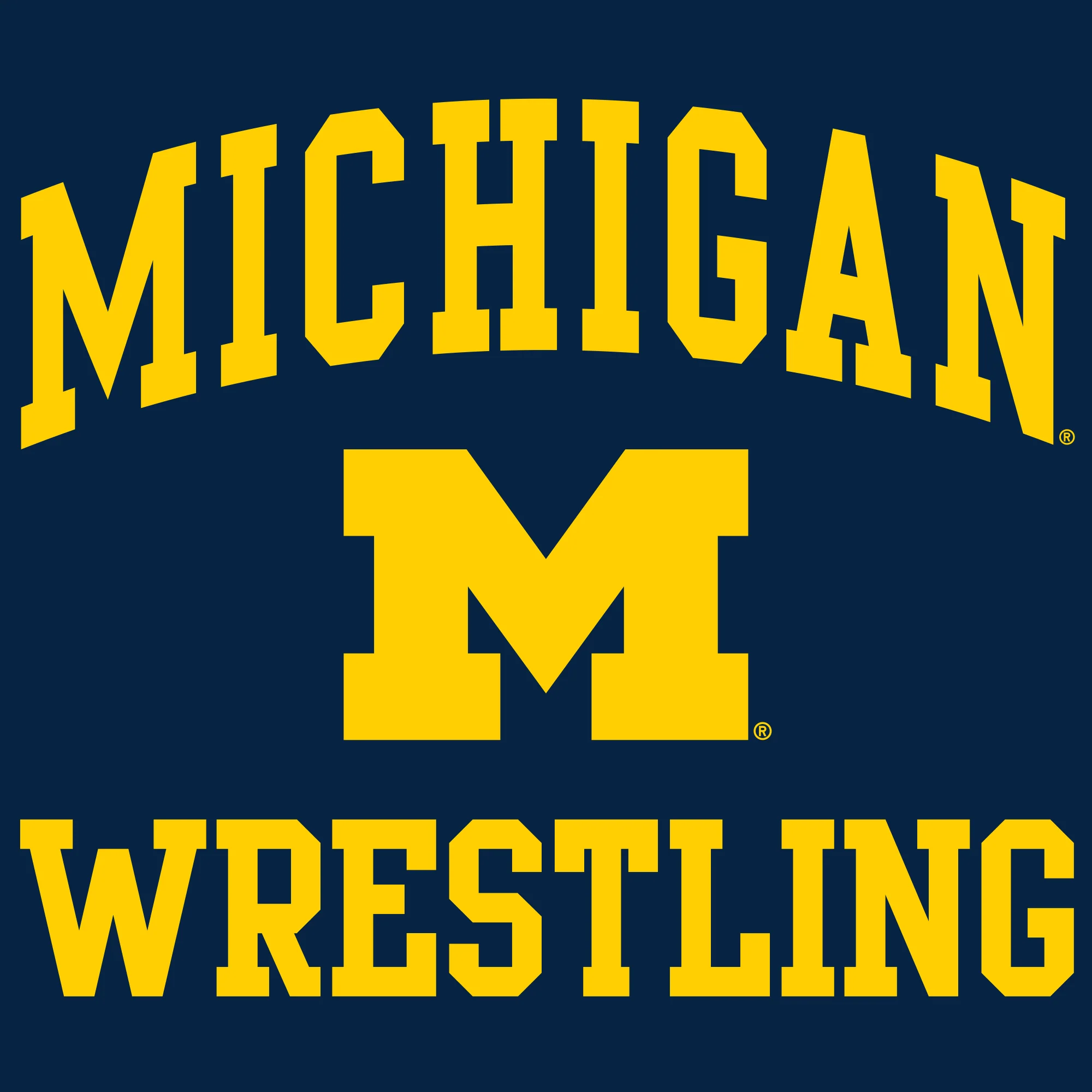 University of Michigan Wolverines Arch Logo Wrestling Hoodie - Navy - Image 2