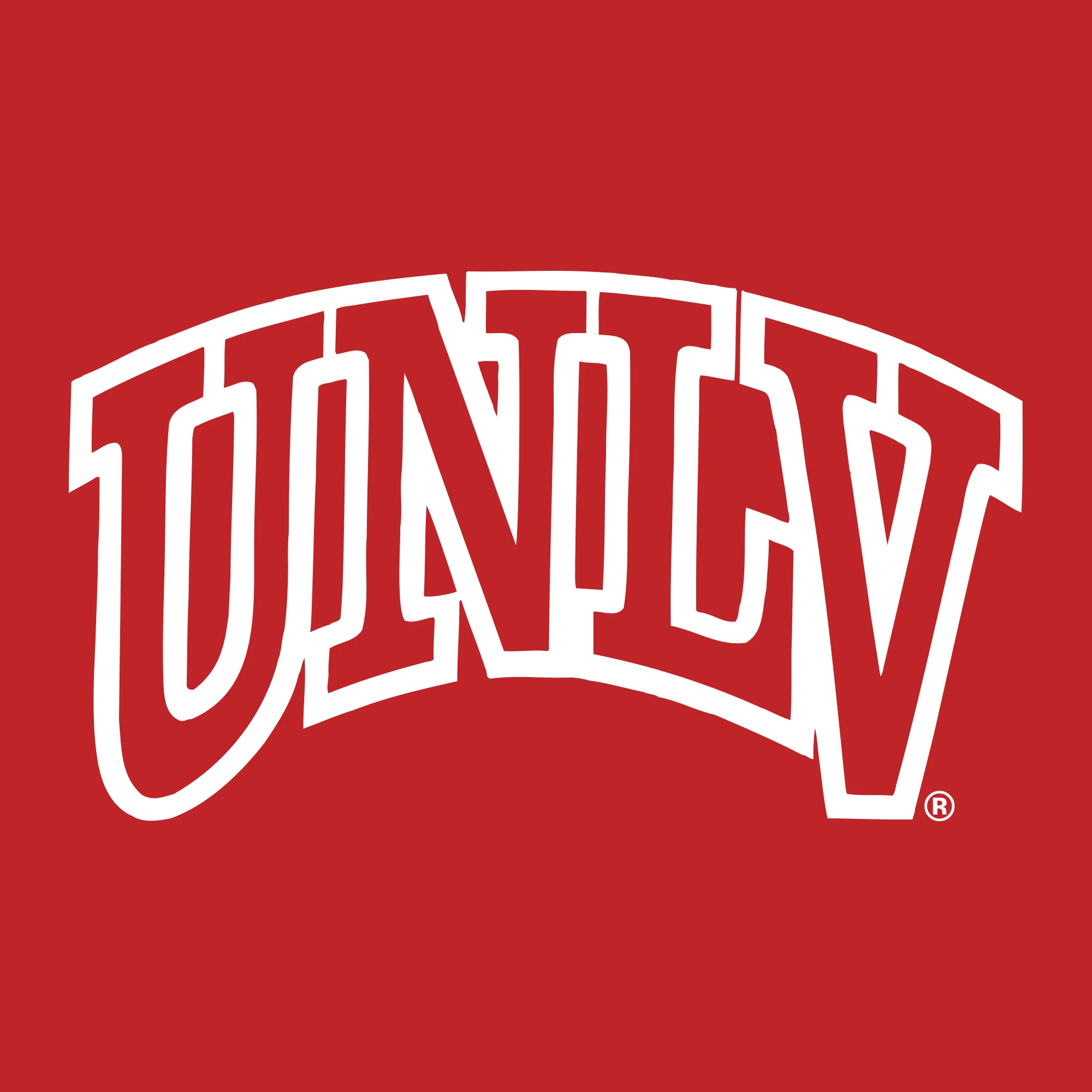 University of Nevada Las Vegas Rebels Arch Logo Short Sleeve T Shirt - Red - Image 2