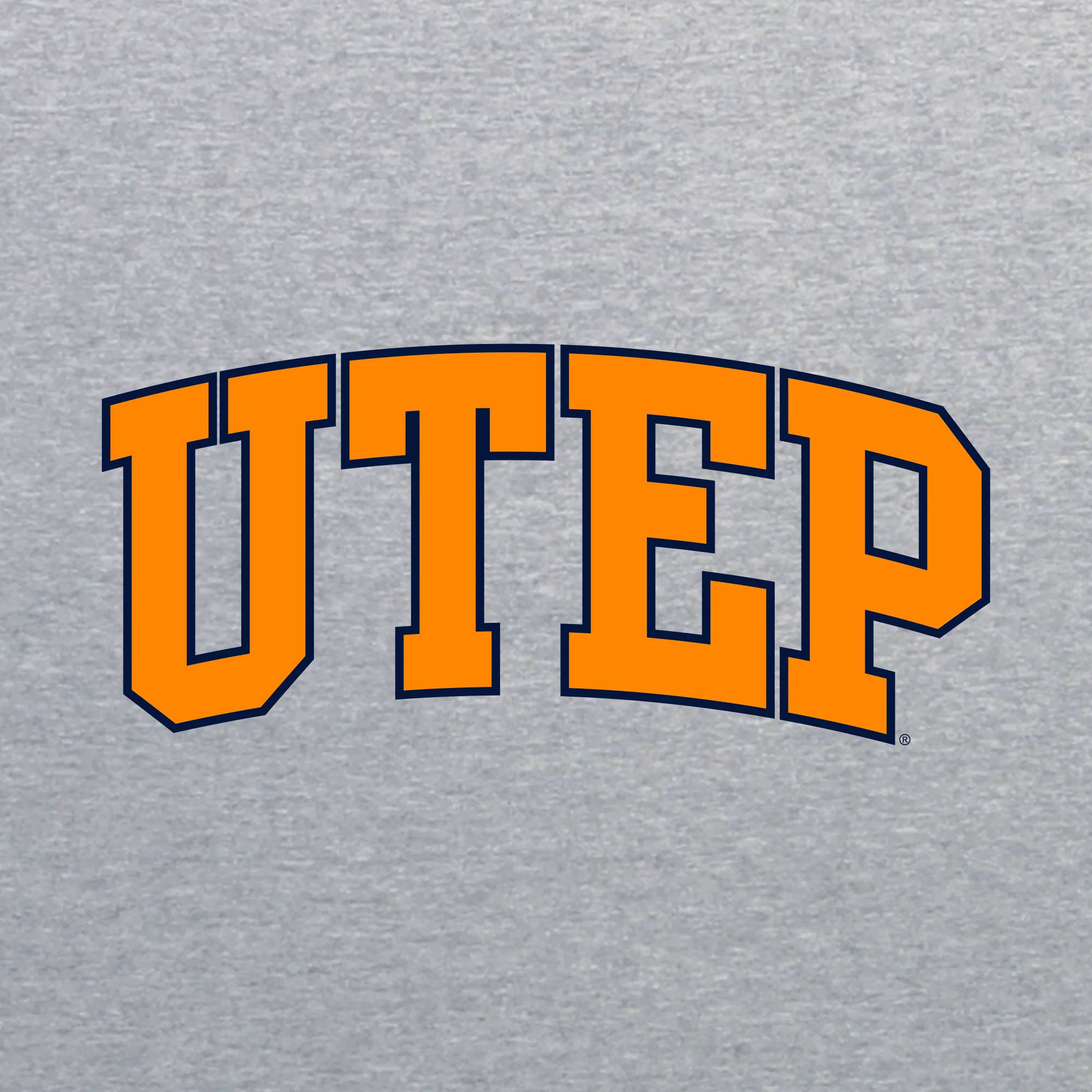 University of Texas at El Paso Miners Arch Logo Long Sleeve T Shirt - Sport Grey - Image 2