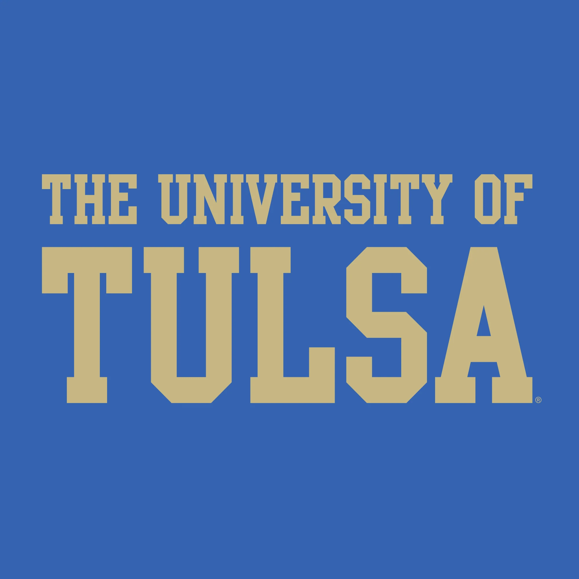 University of Tulsa Golden Hurricanes Basic Block Cotton Long Sleeve T-Shirt - Royal - Image 2