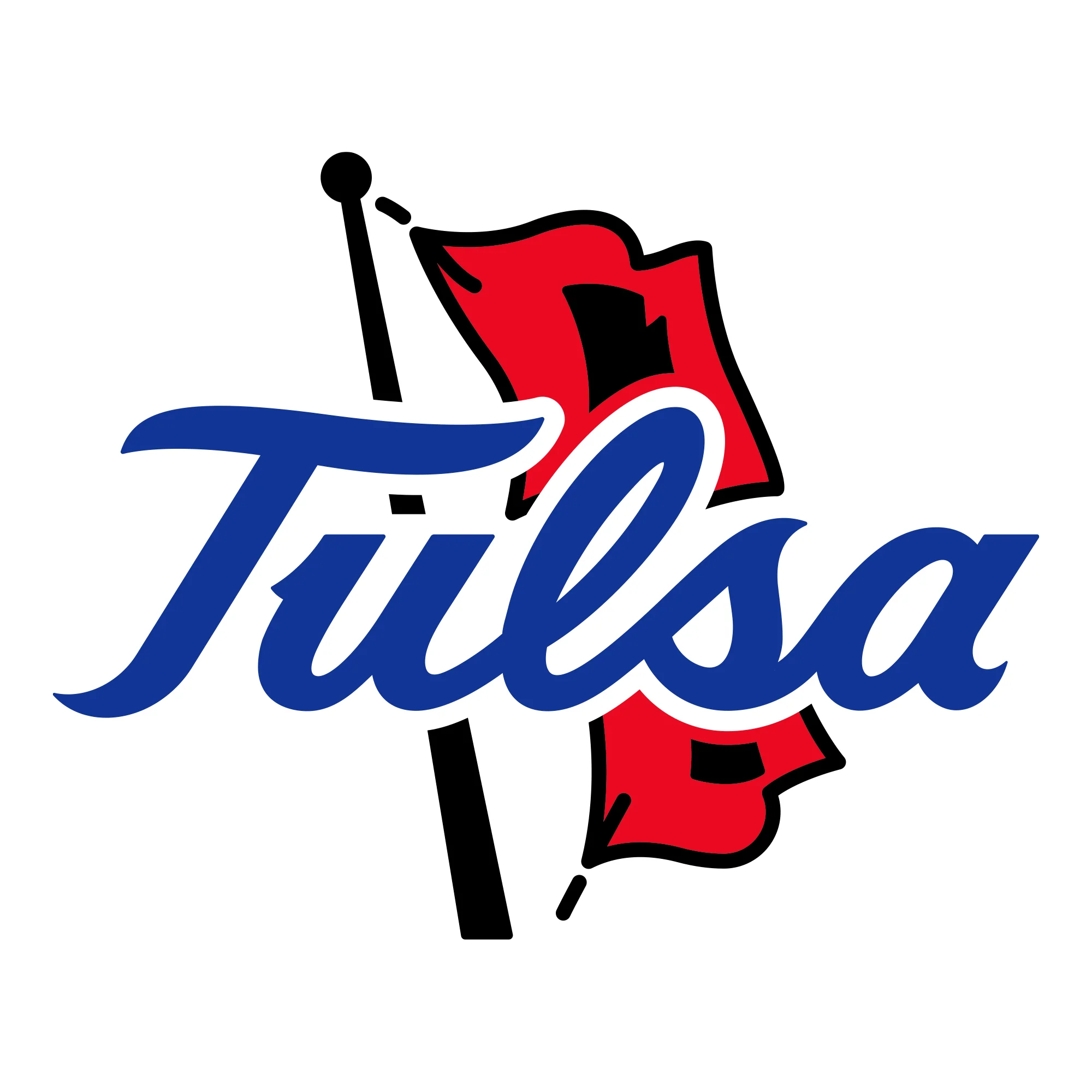 University of Tulsa Golden Hurricanes Primary Logo Cotton Hoodie - White - Image 2