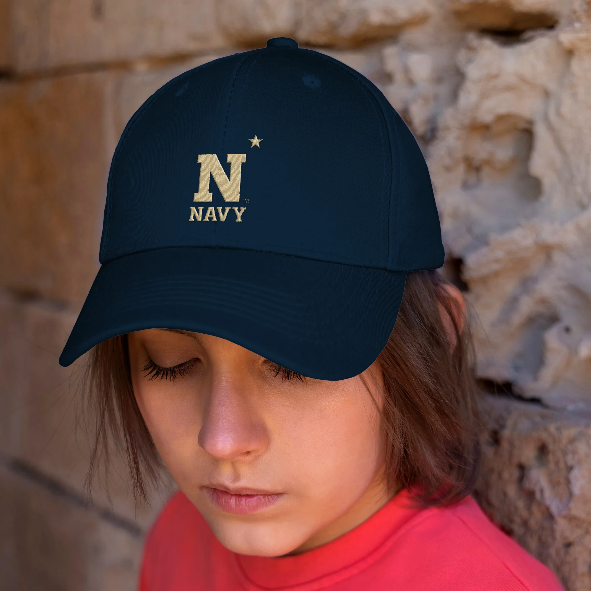 US Naval Academy Primary Logo Dad Hat - Image 3