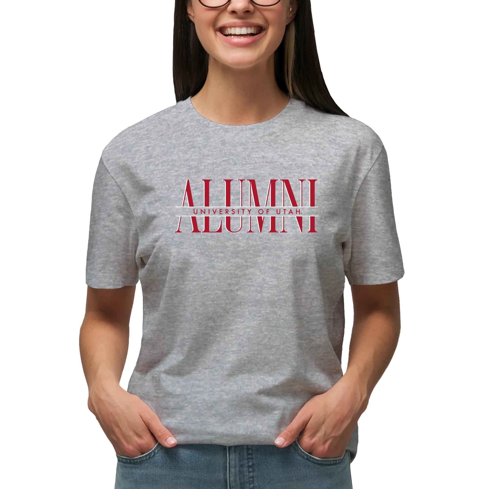 Utah Classic Alumni T-Shirt - Sport Grey - Image 4