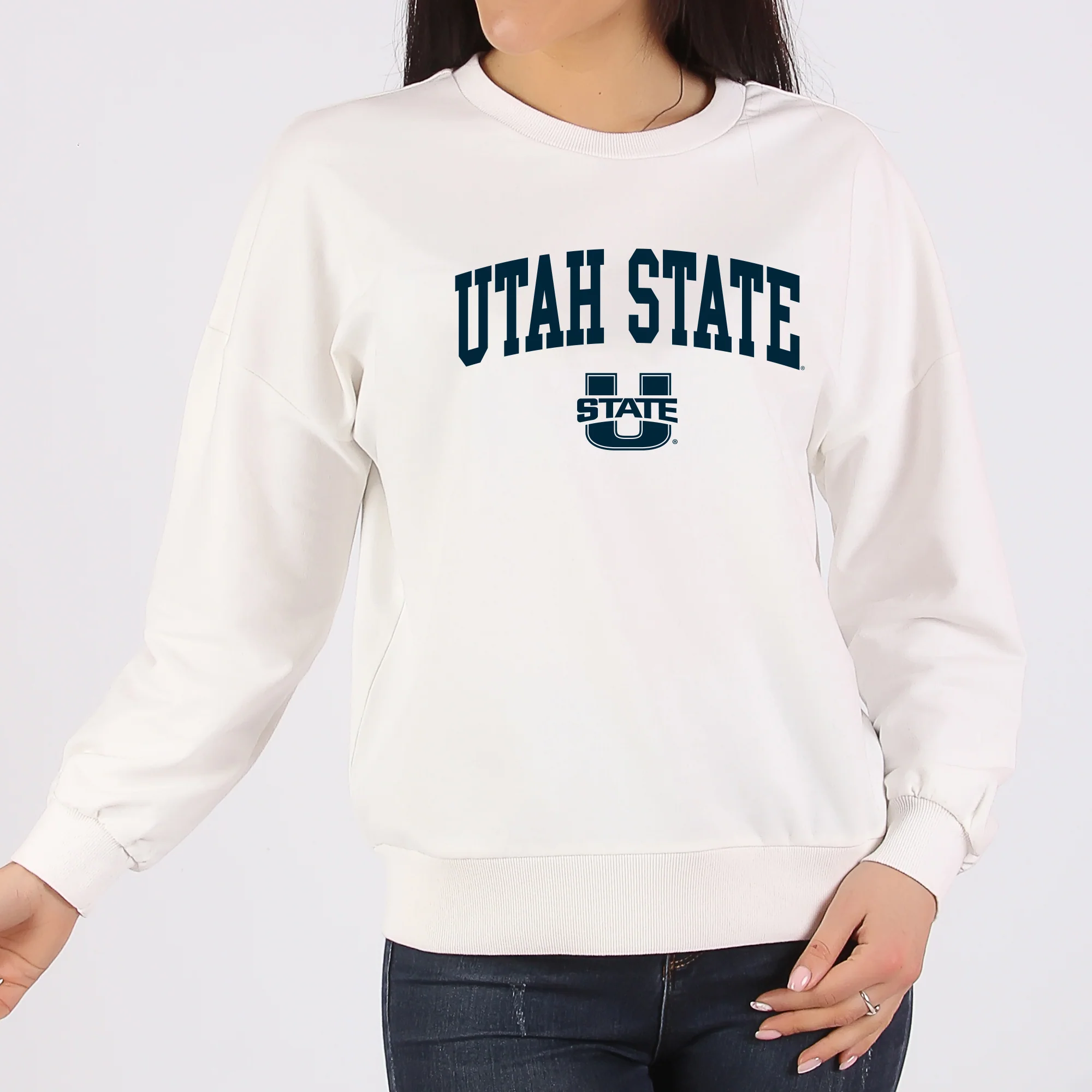 Utah State Aggies Arch Logo Crewneck - Image 8