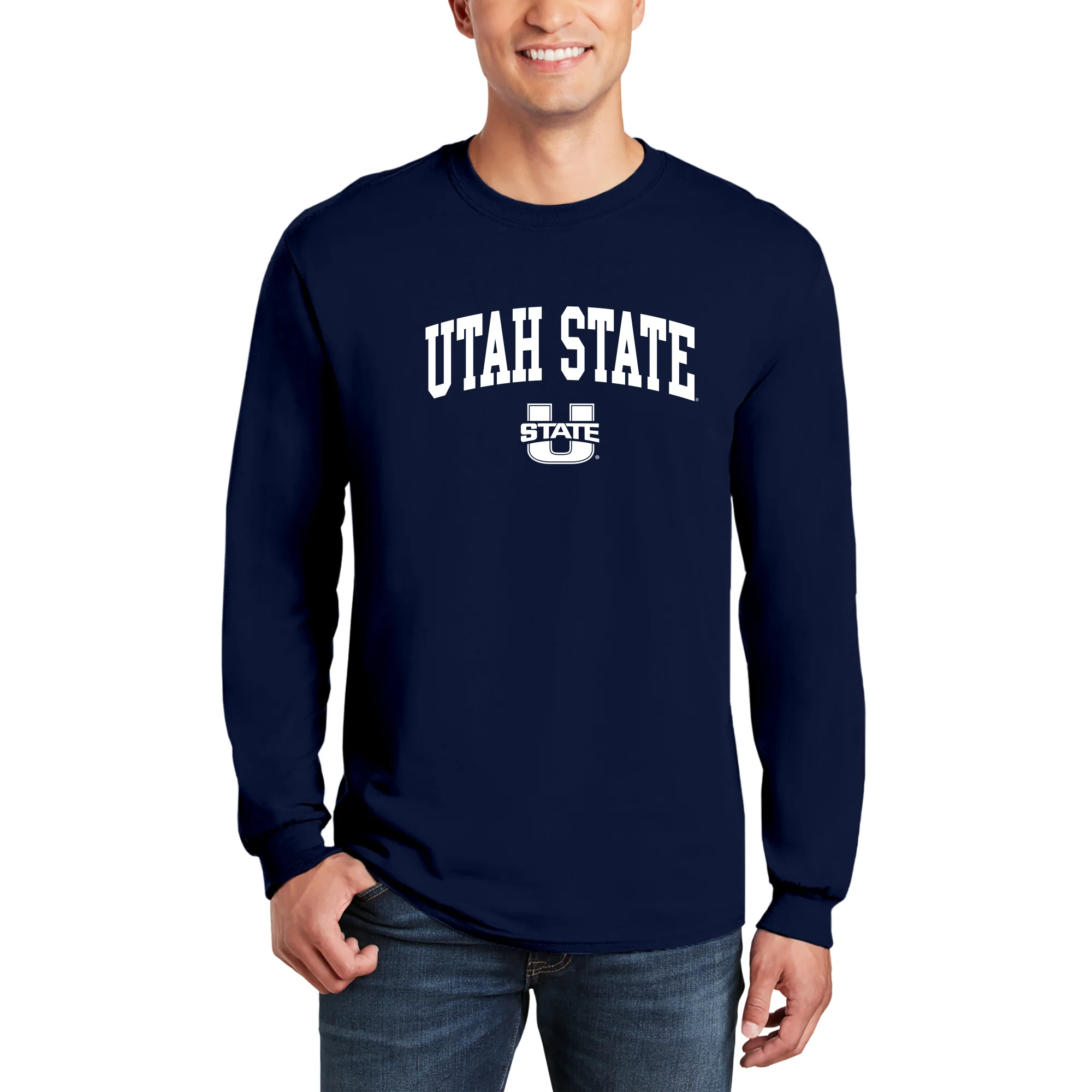 Utah State Aggies Arch Logo Long Sleeve - Image 4