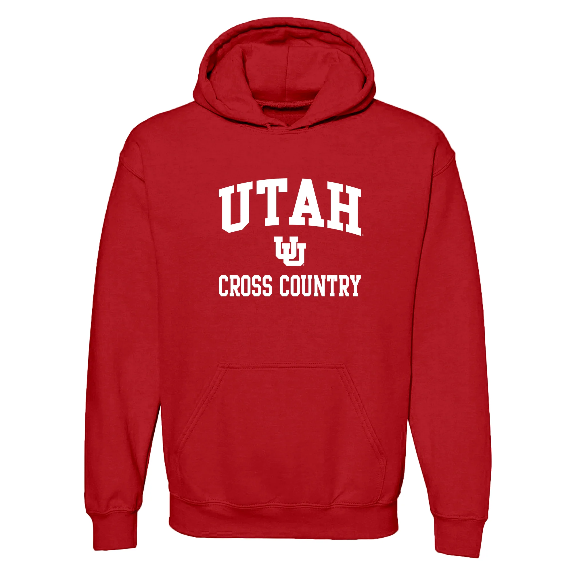 Utah Utes Arch Logo Cross Country Hoodie - Red