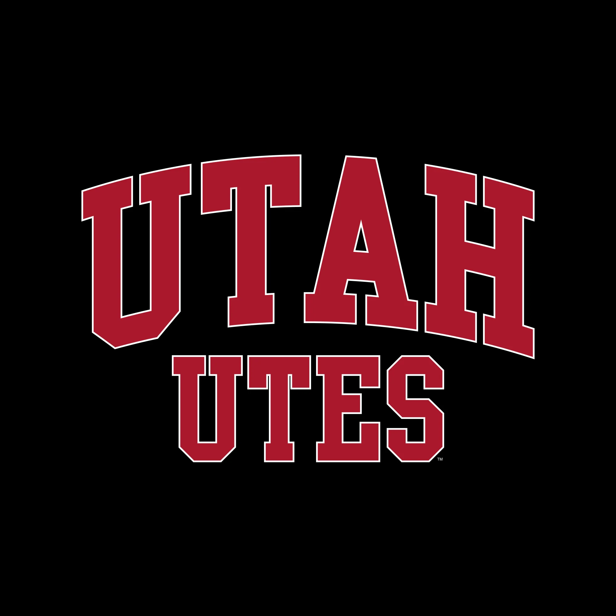 Utah Utes Front Back Print T-Shirt - Black - Image 2