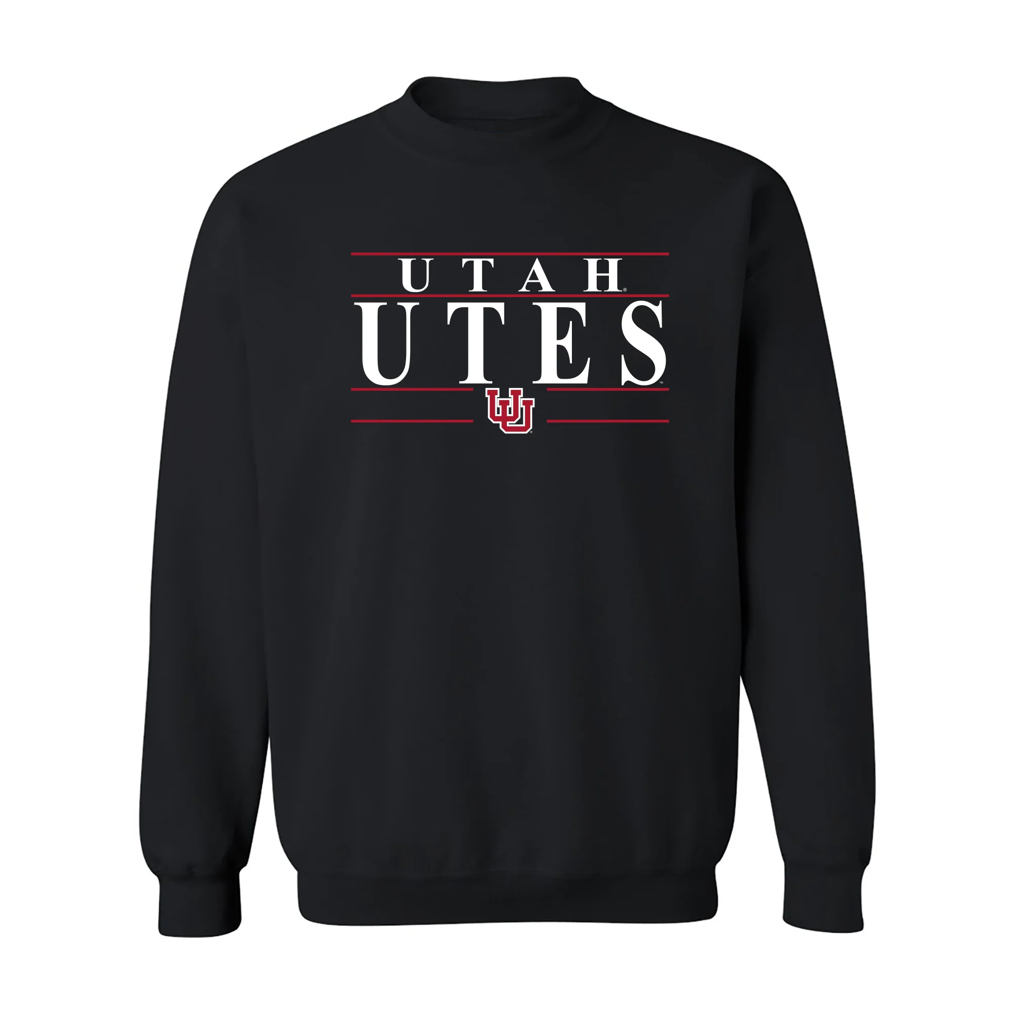 Utah Utes Headline Crewneck - Black