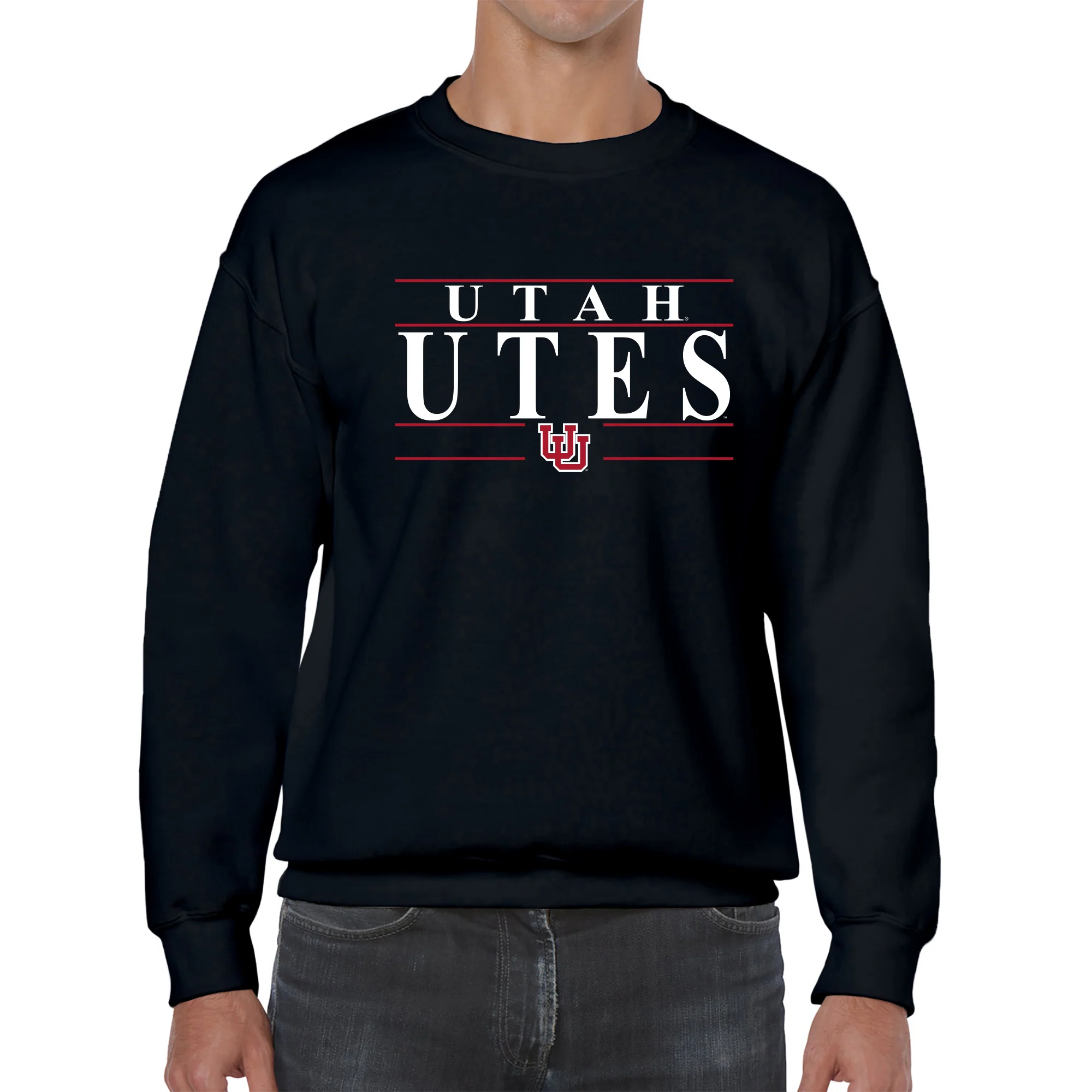 Utah Utes Headline Crewneck - Black - Image 3