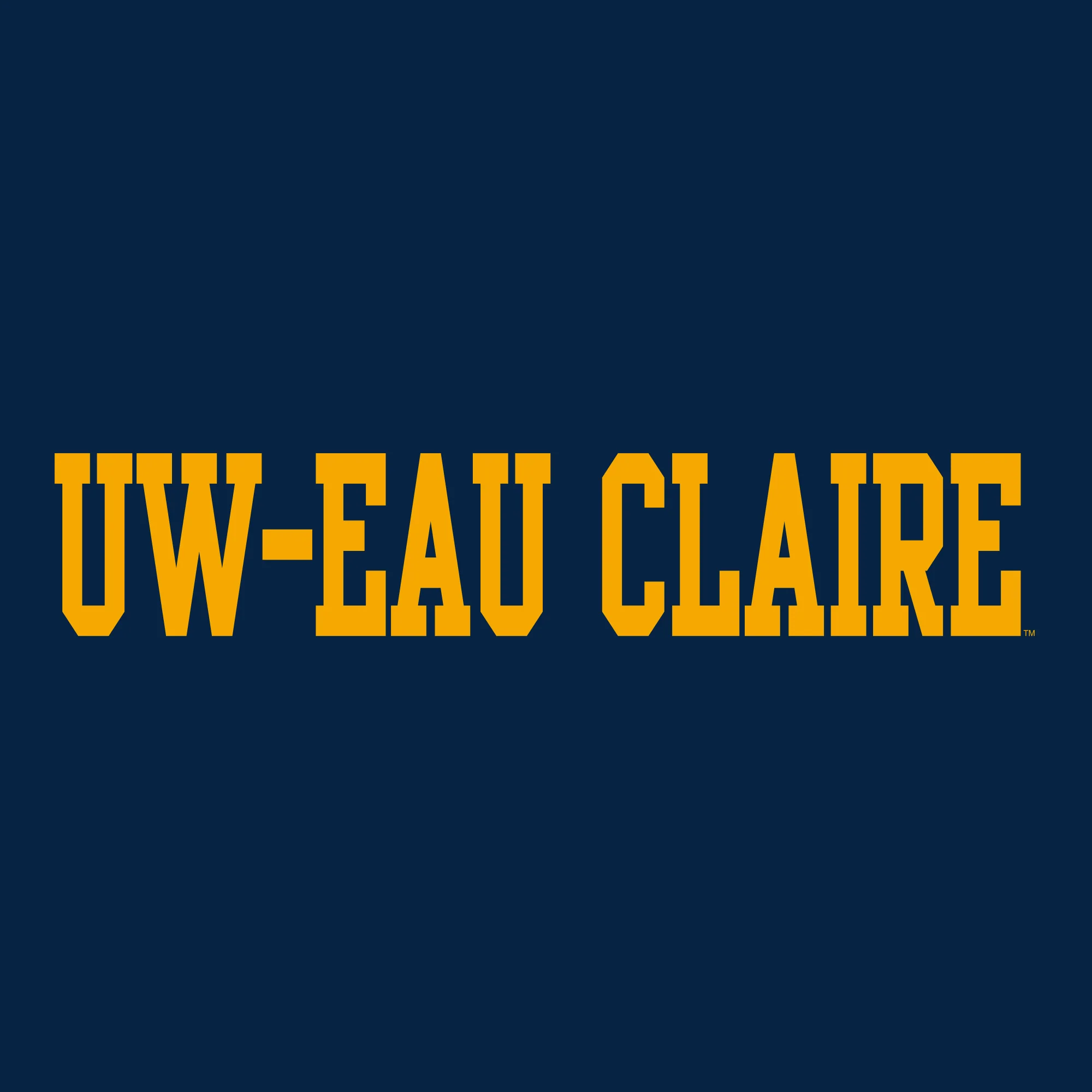 UW-Eau Claire Basic Block T-Shirt - Navy - Image 2