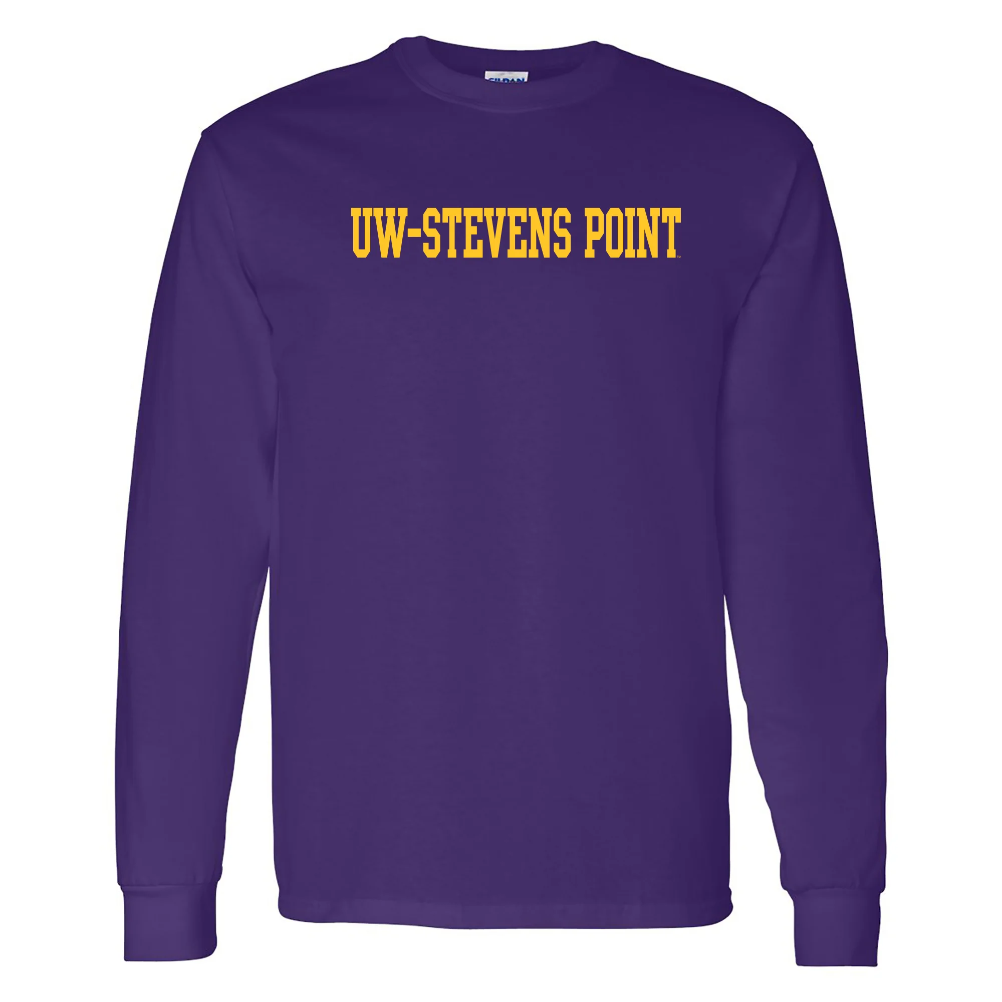 UW-Stevens Point Basic Block Long Sleeve - Purple