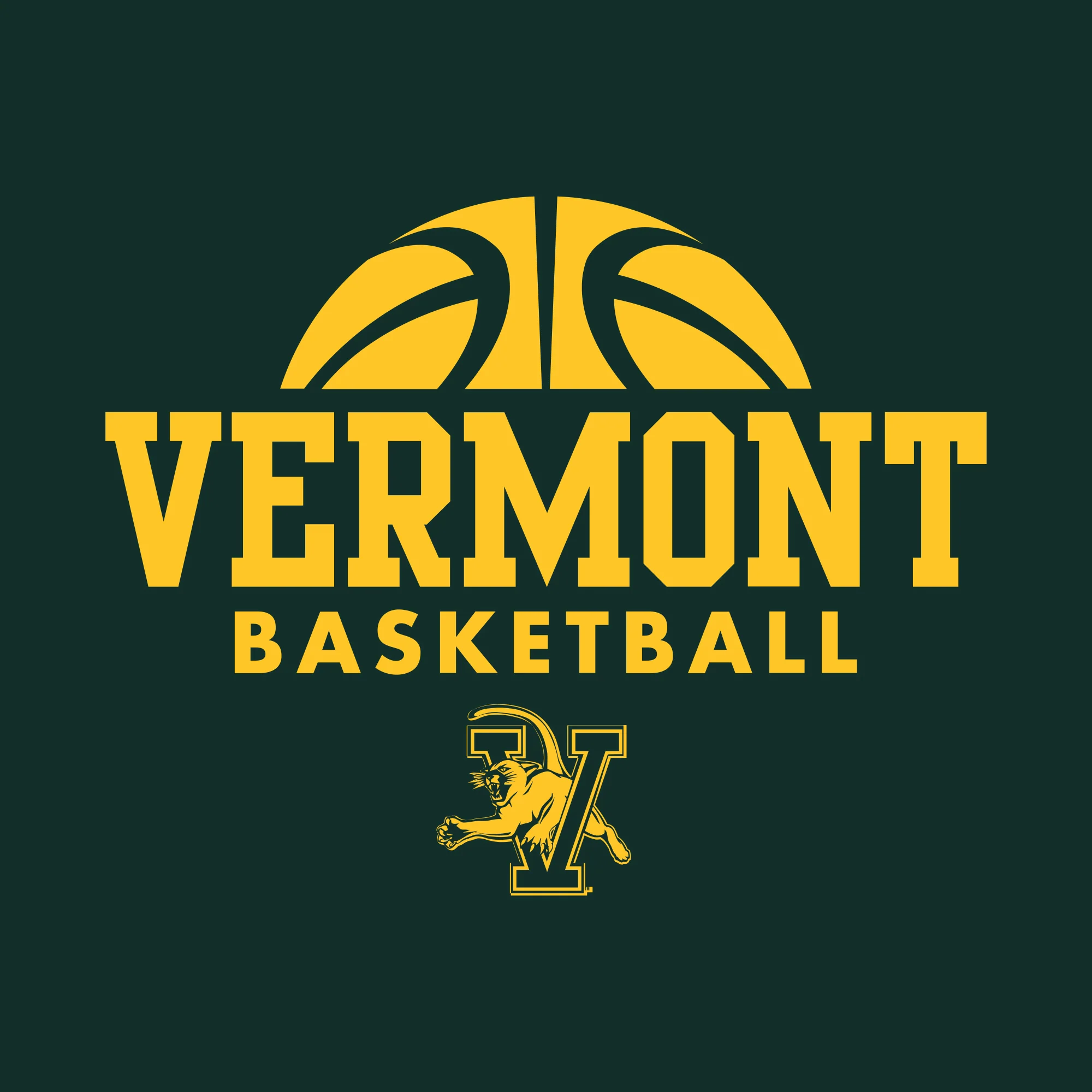 Vermont Basketball Hype T-Shirt - Forest - Image 2