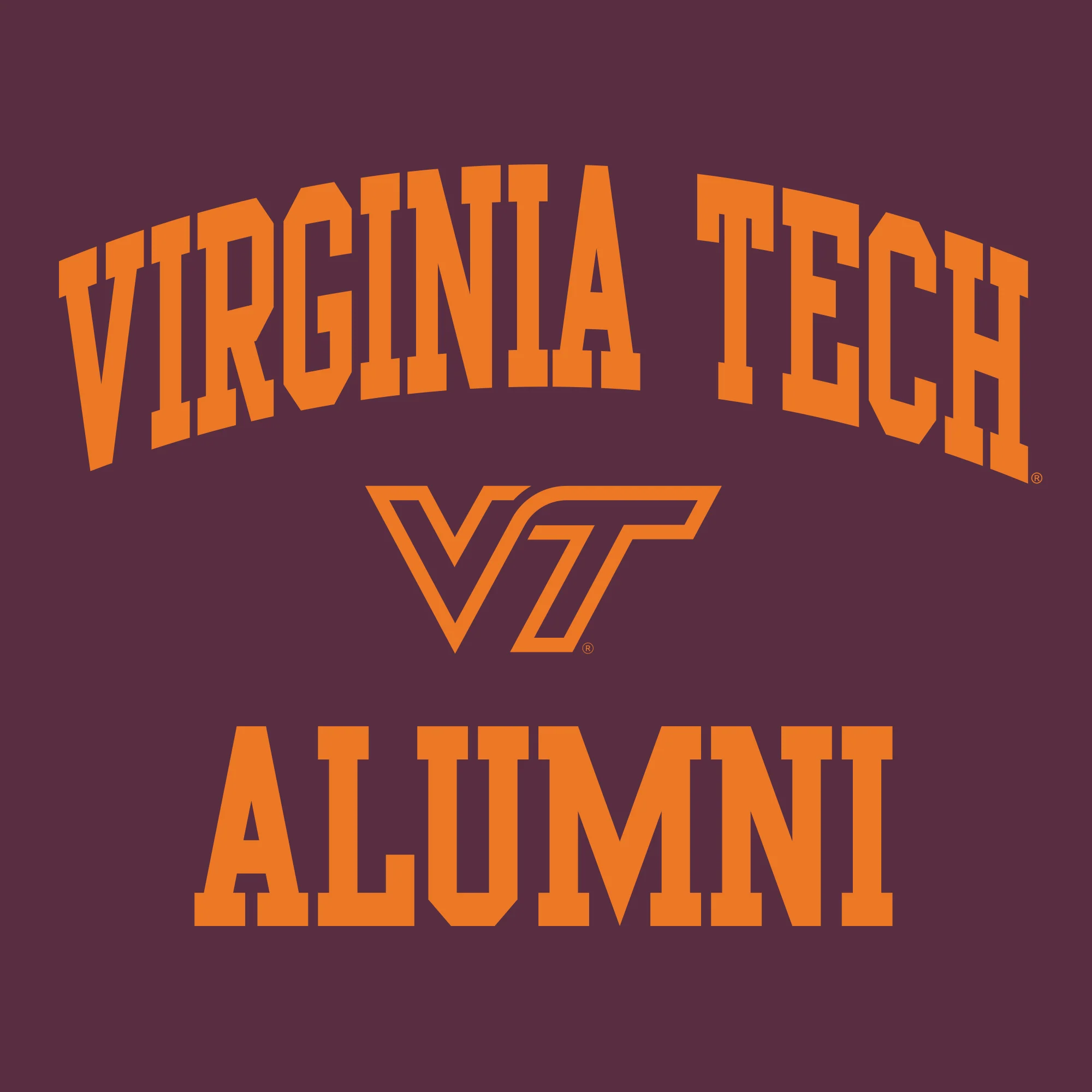 Virginia Tech Arch Logo Alumni Hoodie - Maroon - Image 2