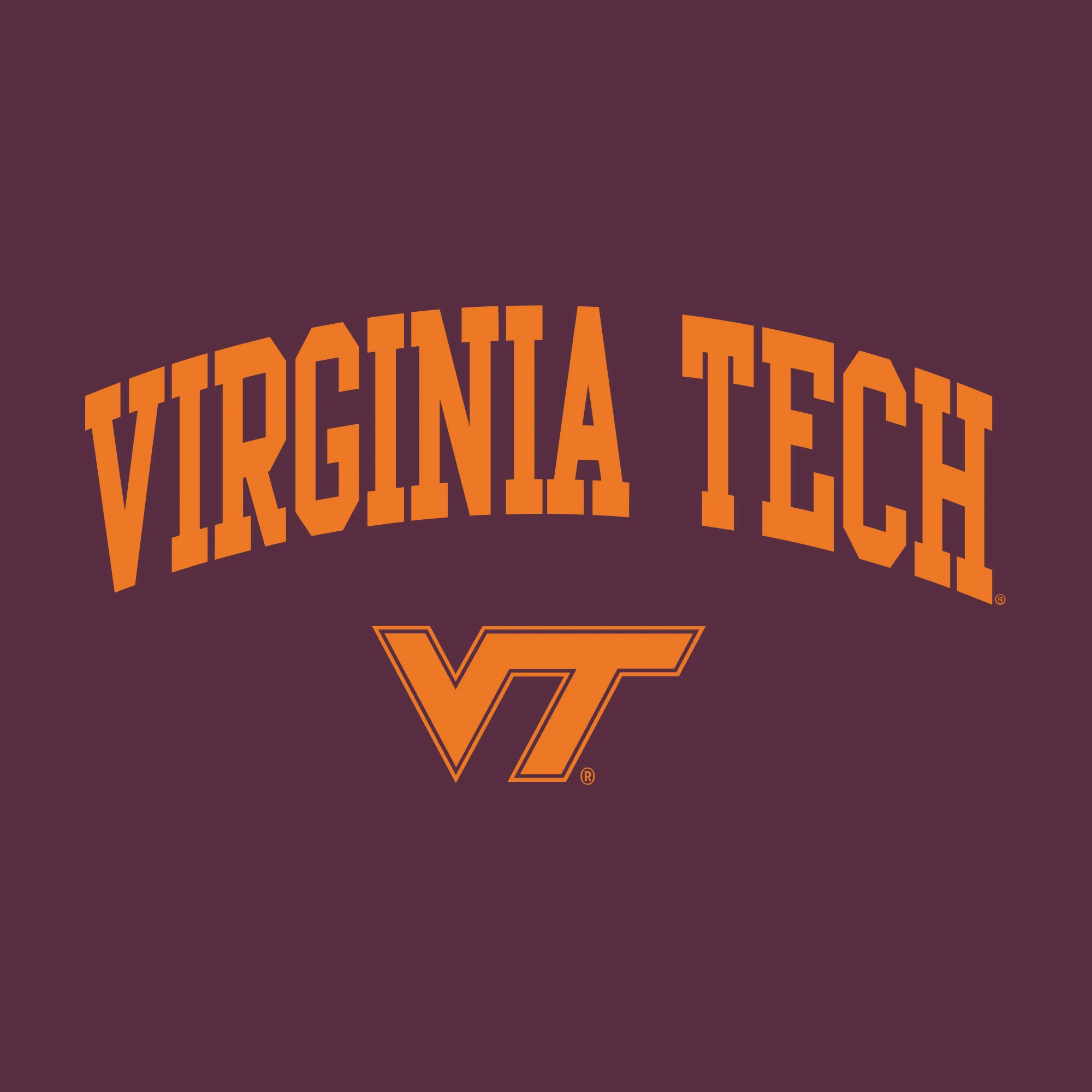 Virginia Tech Arch Logo T-Shirt - Maroon - Image 2