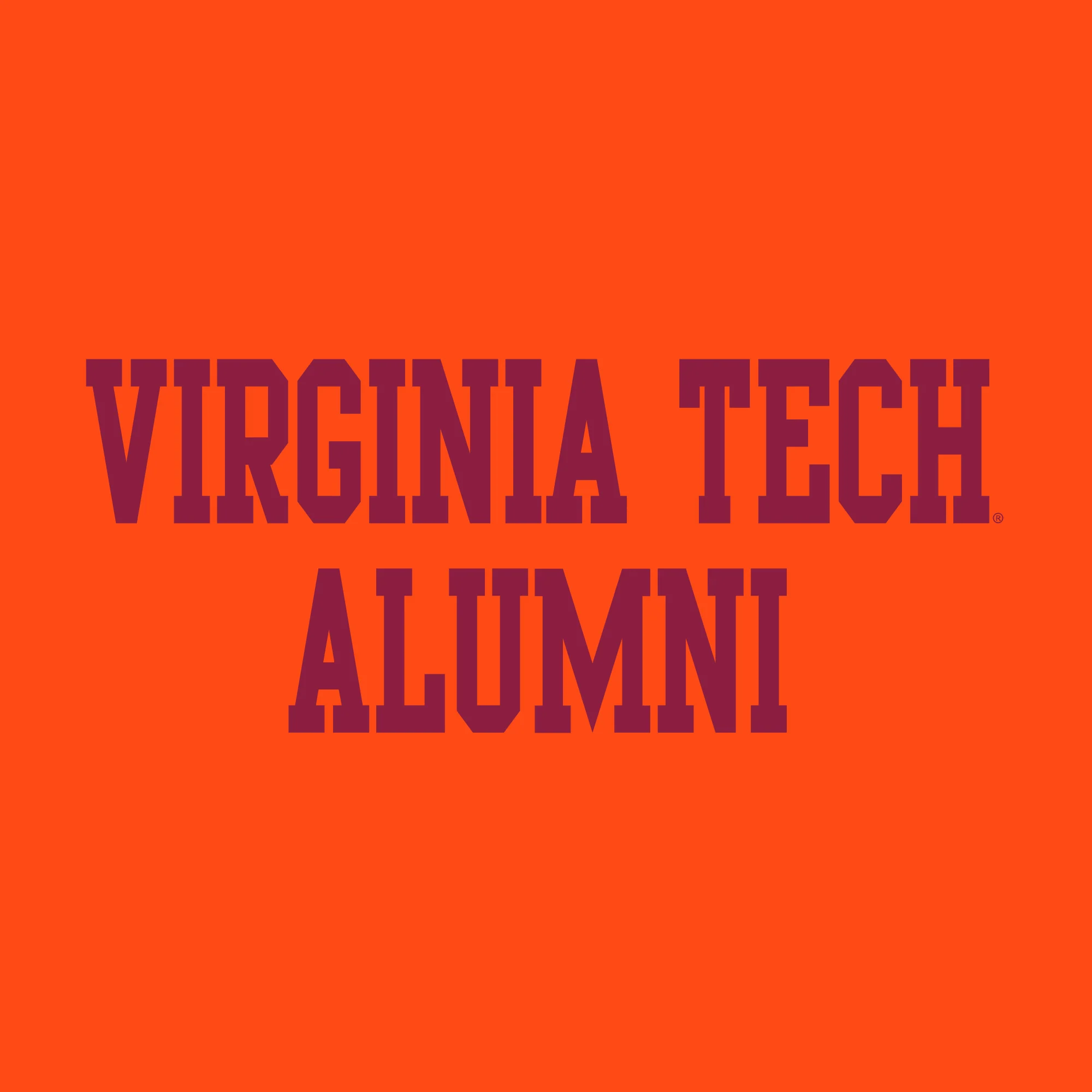Virginia Tech Basic Block Alumni T-Shirt - Orange - Image 2