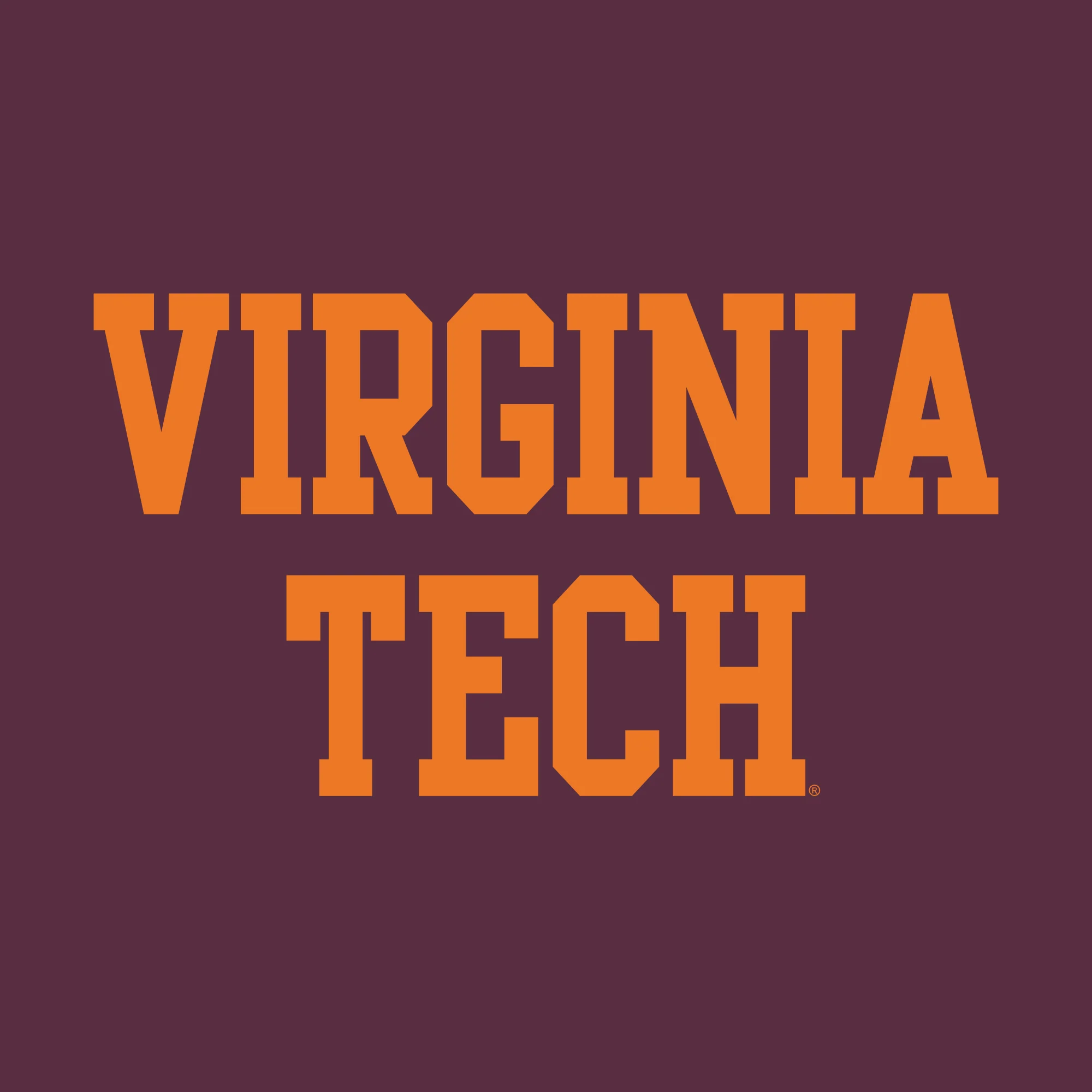 Virginia Tech Basic Block Crewneck - Maroon - Image 2