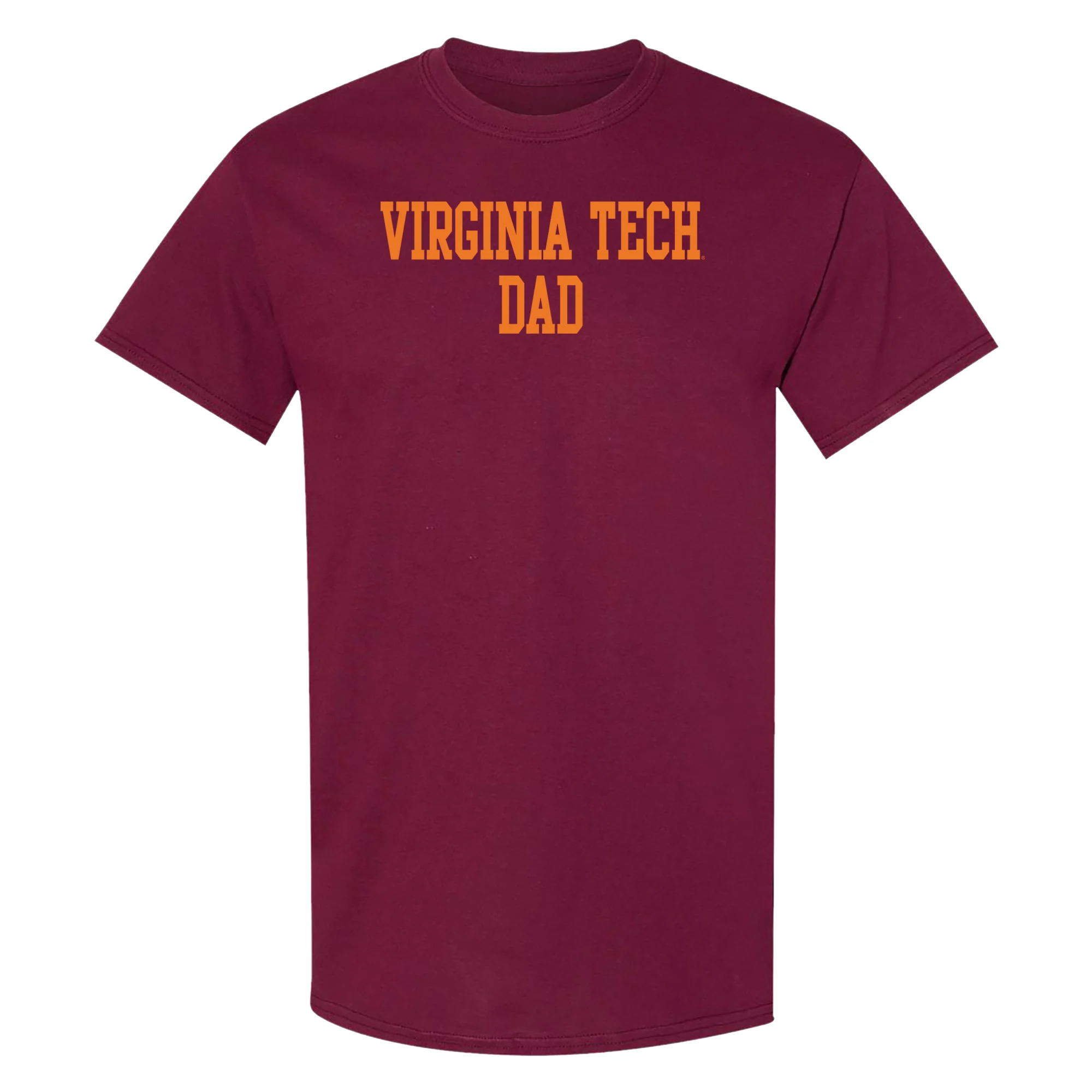 Virginia Tech Basic Block Dad T-Shirt - Maroon