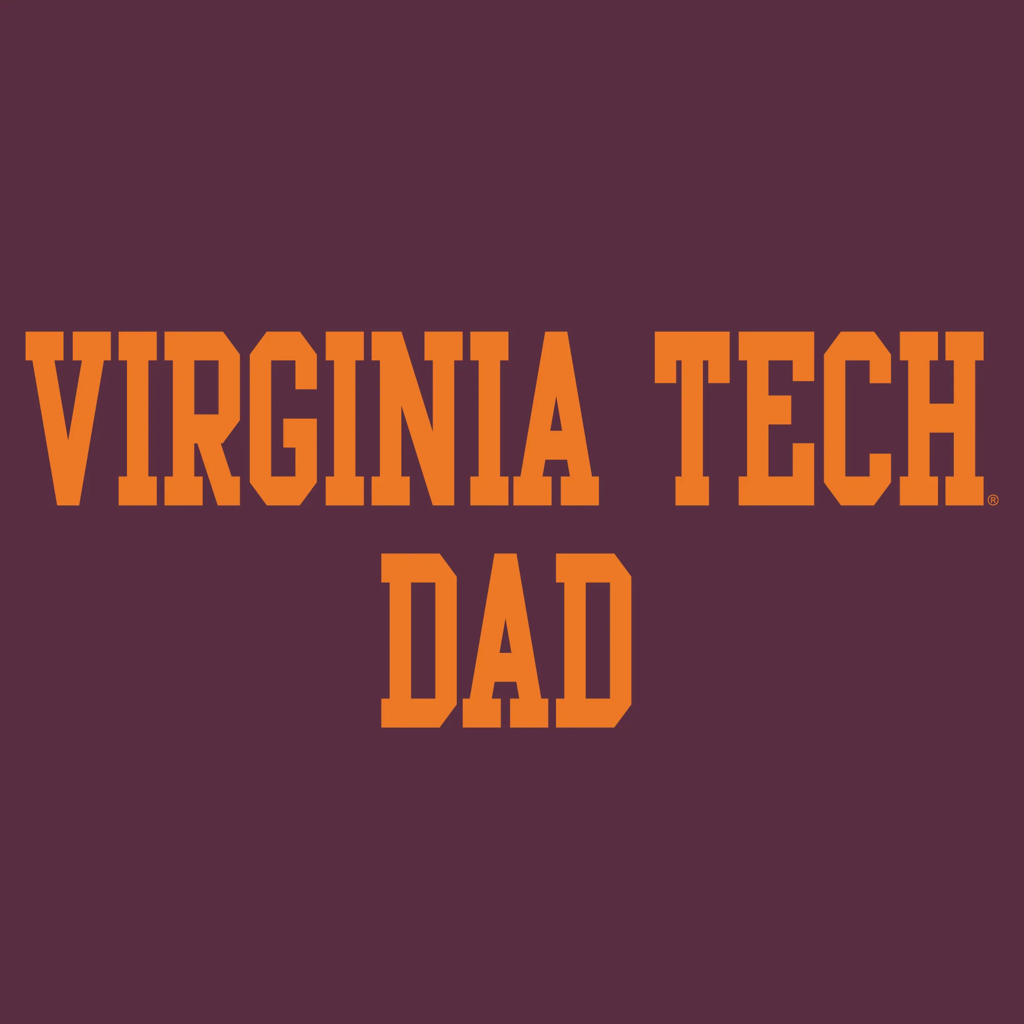 Virginia Tech Basic Block Dad Crewneck Sweatshirt - Maroon - Image 2