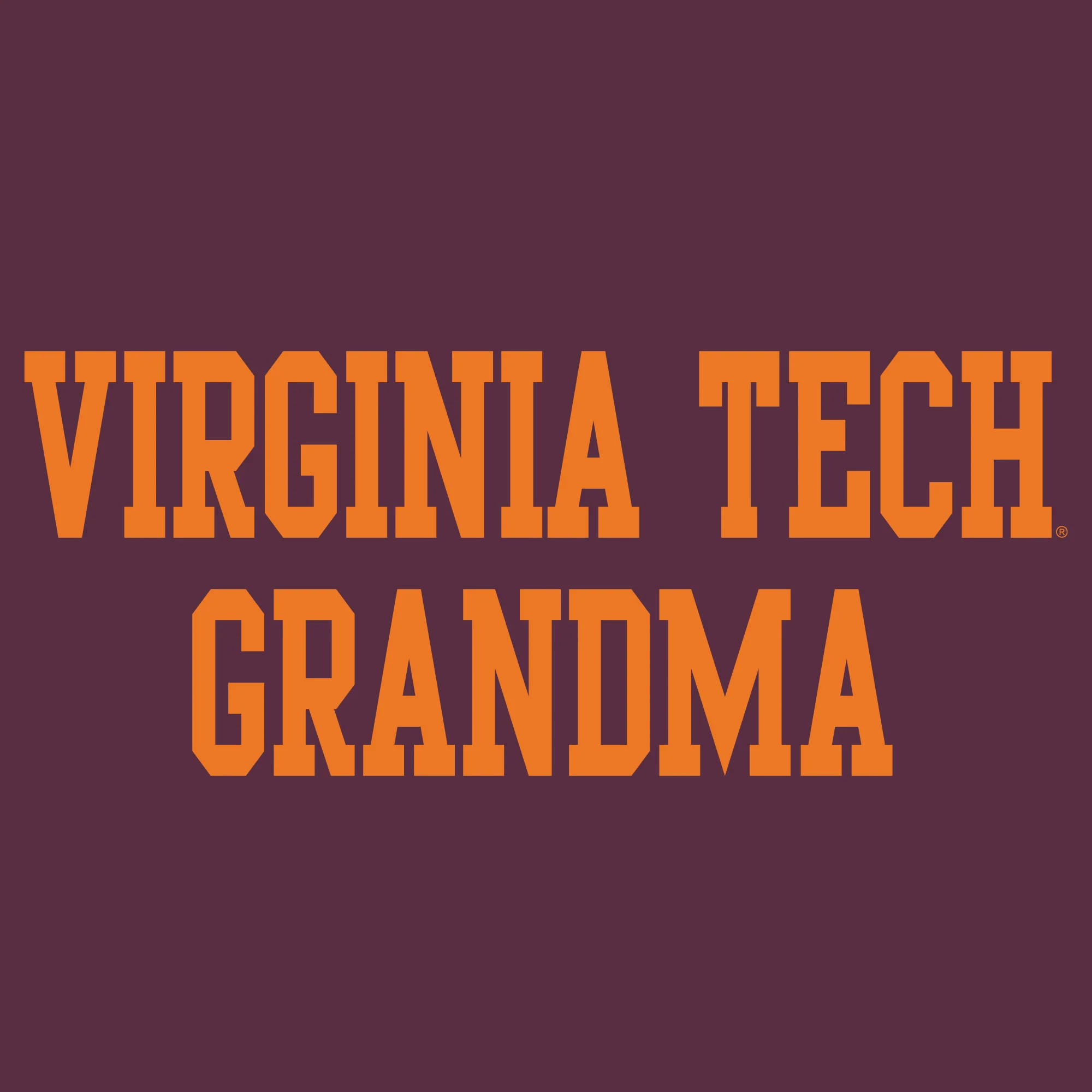 Virginia Tech Basic Block Grandma Crewneck Sweatshirt - Maroon - Image 2