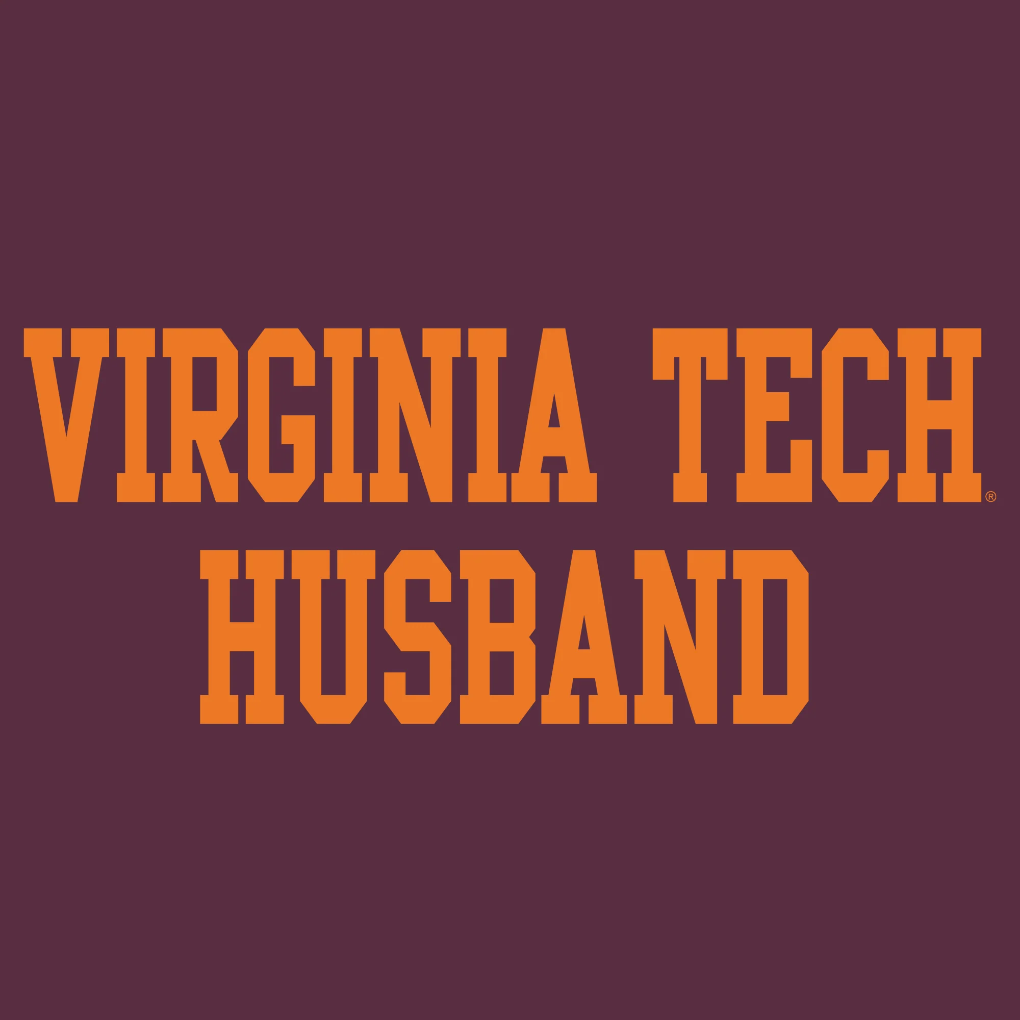 Virginia Tech Basic Block Husband Crewneck Sweatshirt - Maroon - Image 2