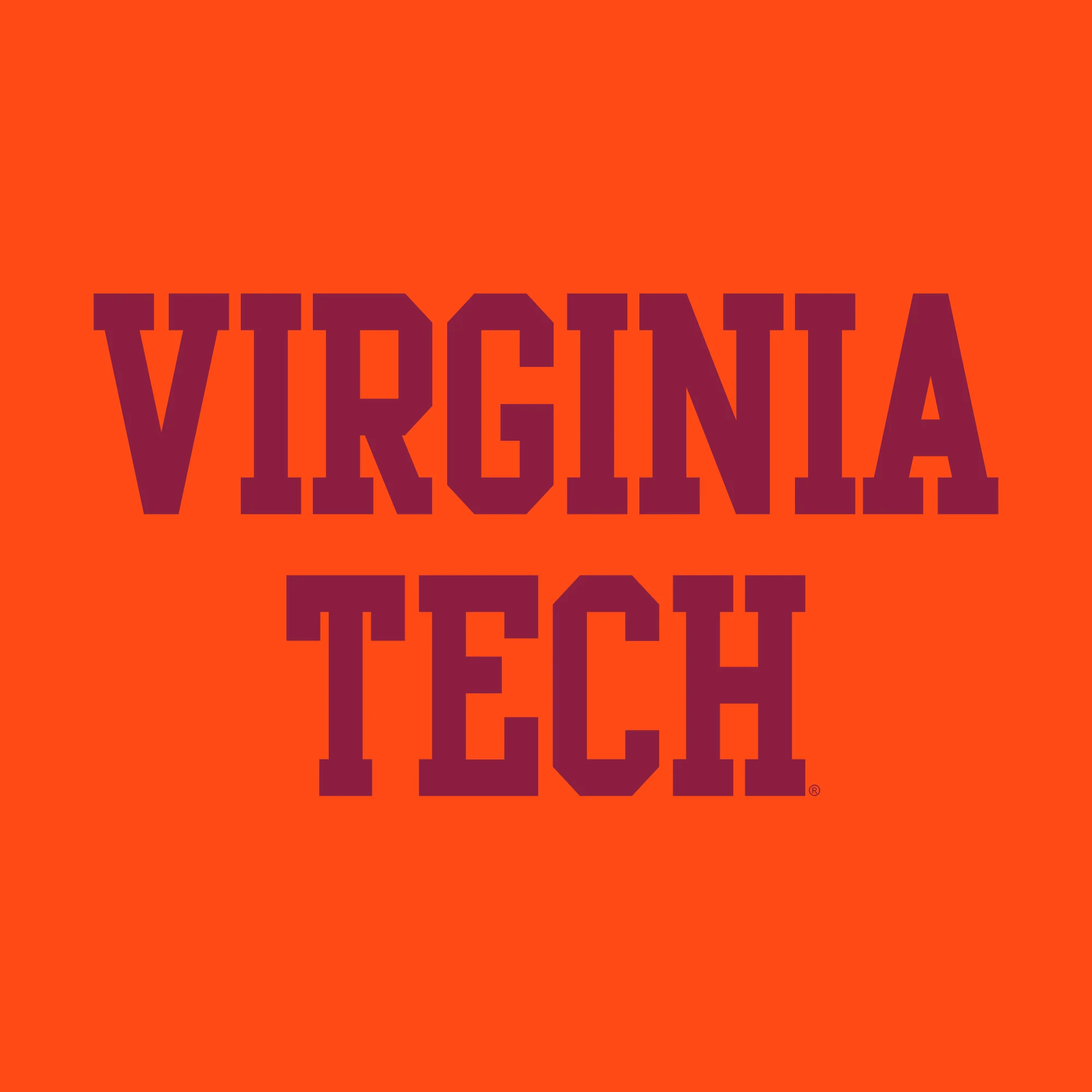 Virginia Tech Basic Block Long Sleeve - Orange - Image 2