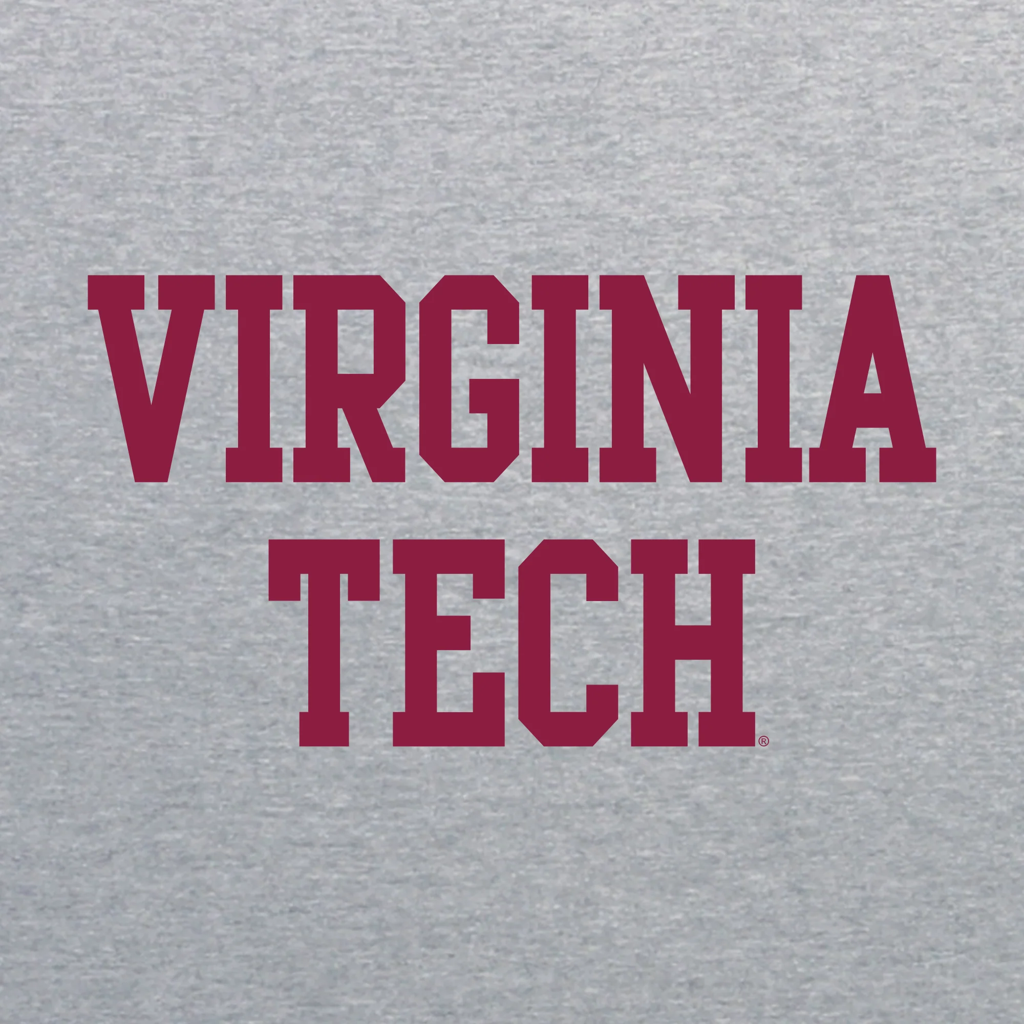 Virginia Tech Basic Block T-Shirt - Sport Grey - Image 2