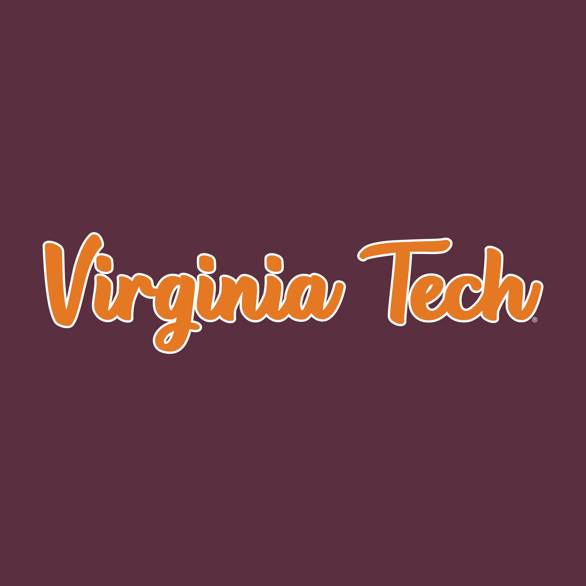 Virginia Tech Basic Script Long Sleeve - Maroon - Image 2