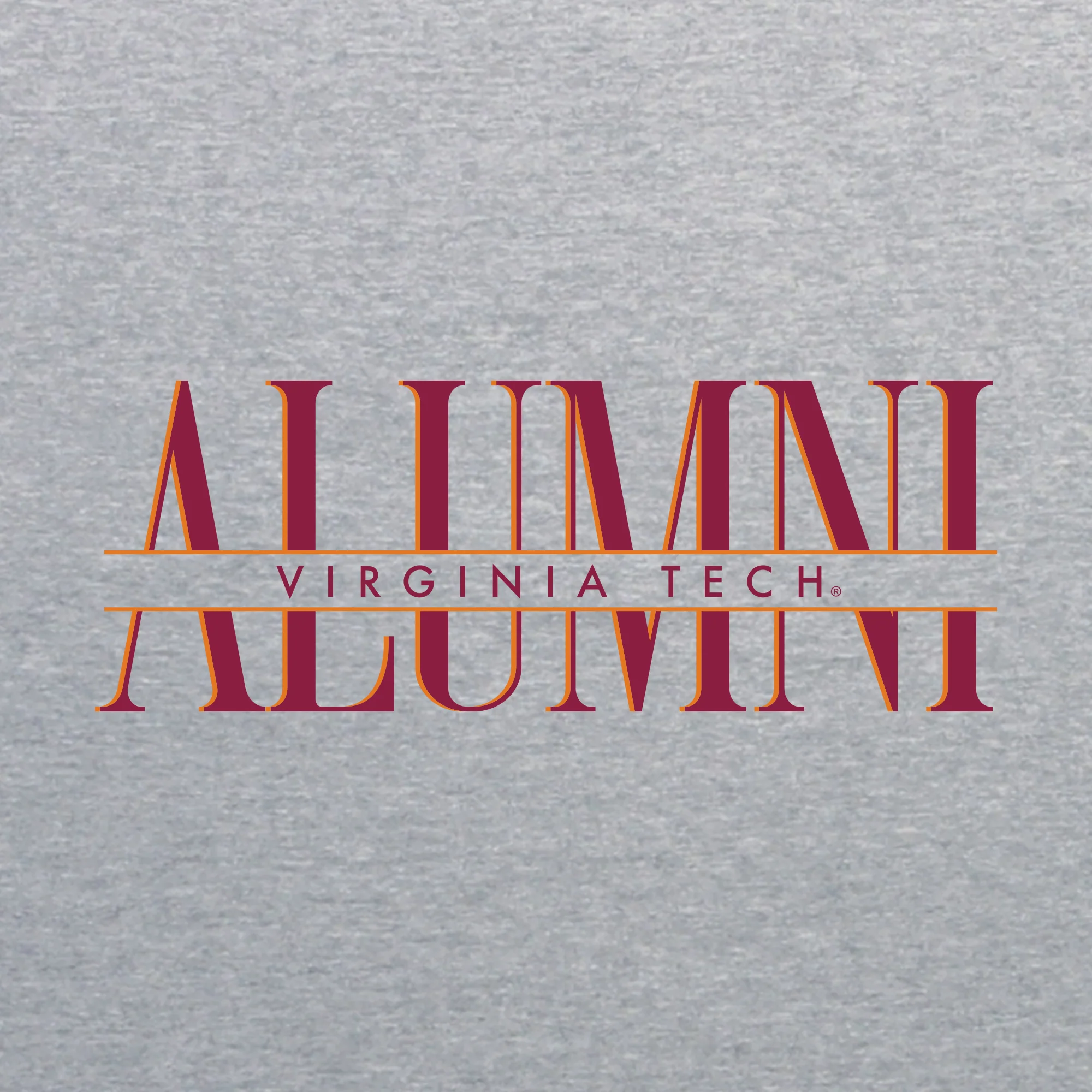 Virginia Tech Classic Alumni Crewneck Sweatshirt - Sport Grey - Image 2