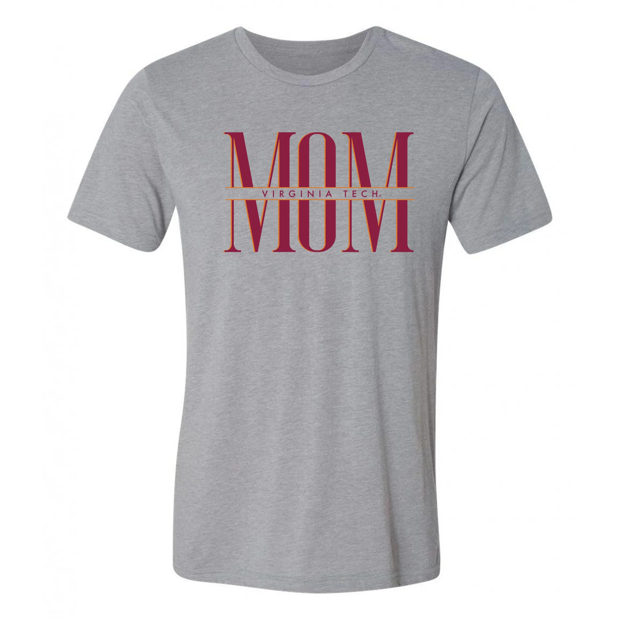 Virginia Tech Classic Mom Triblend T-Shirt - Athletic Grey
